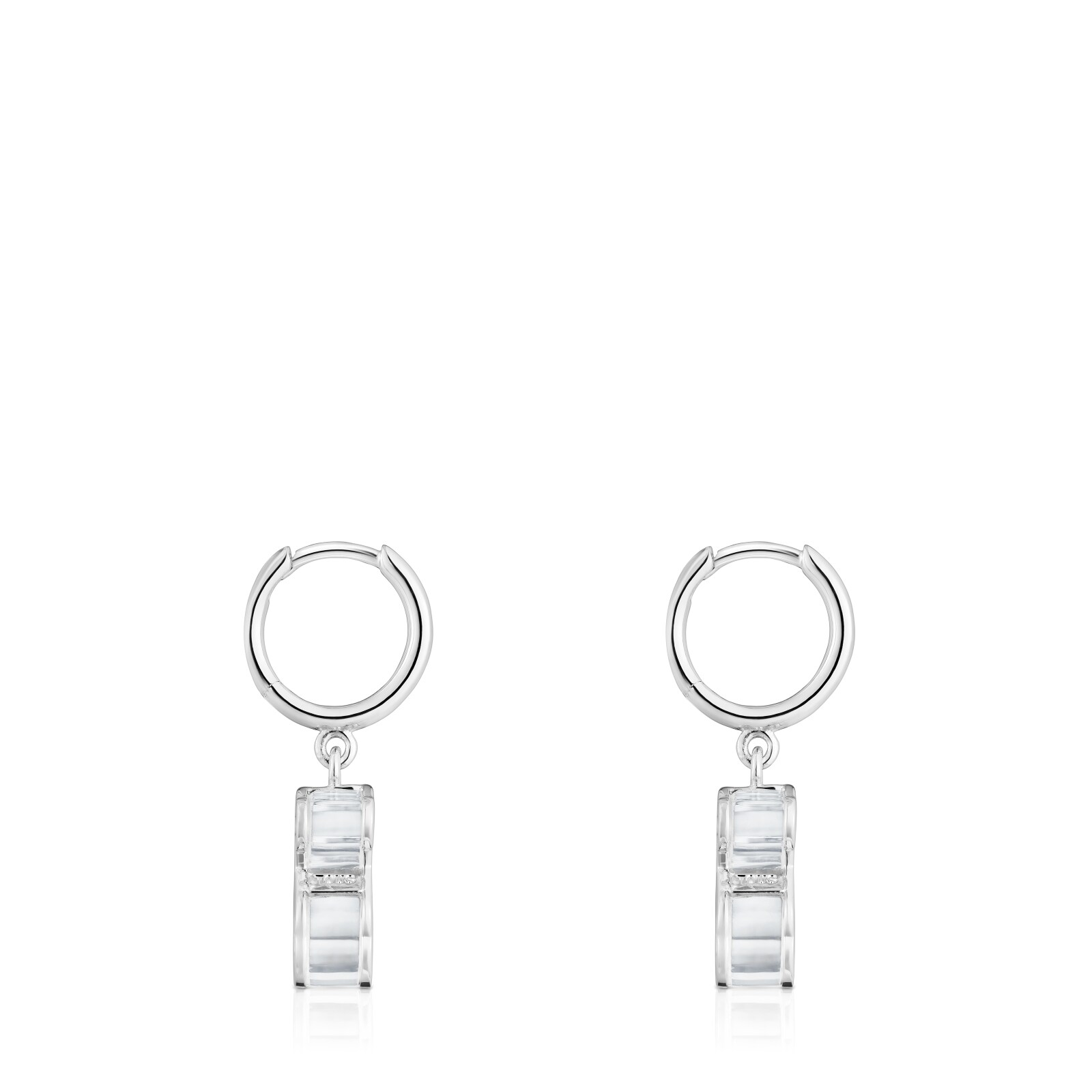 ARETES CRIOLLAS PLATA OSO METACRILATO GALAXY - 2