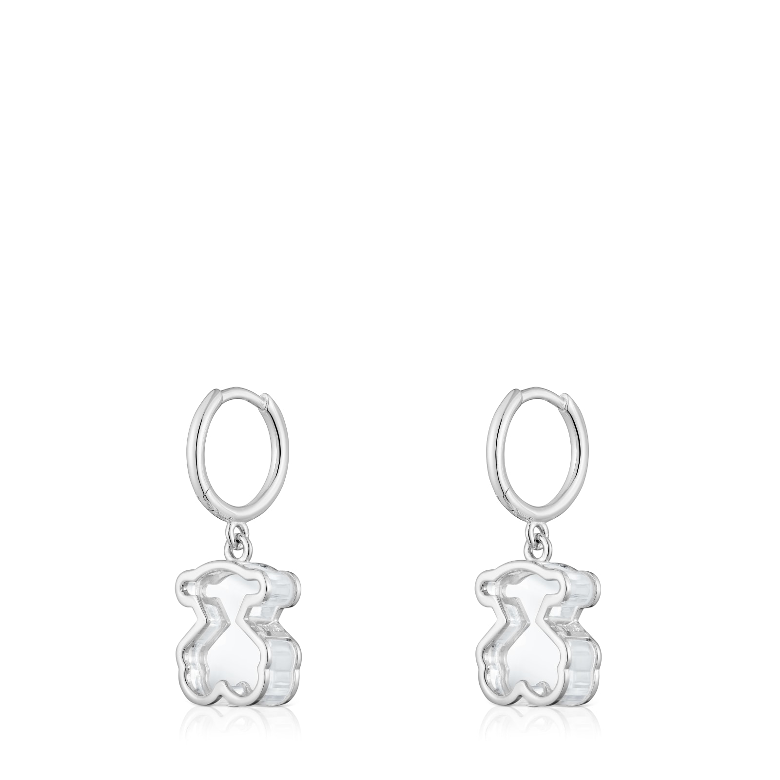 ARETES CRIOLLAS PLATA OSO METACRILATO GALAXY - 3