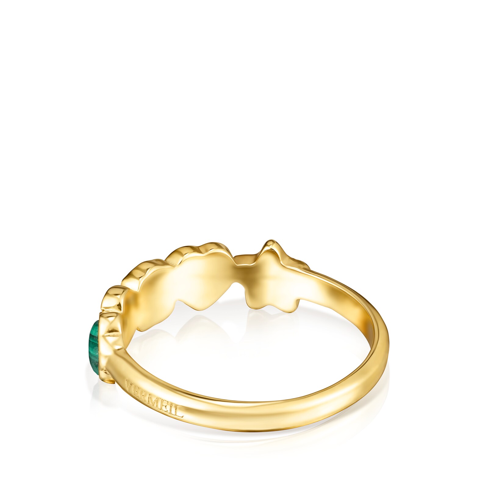 ANILLO GLORY TOUS 1ERA LEY DE PLATA VERMEIL CON GEMAS - 3