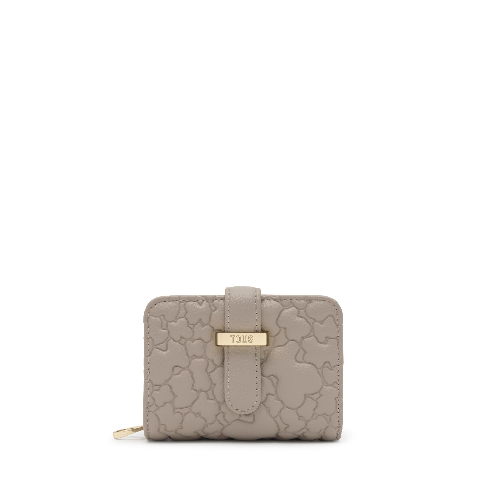 BILLETERA PEQUEÑO TOUS BRIDGE PUFFY BEAR TAUPE - 1