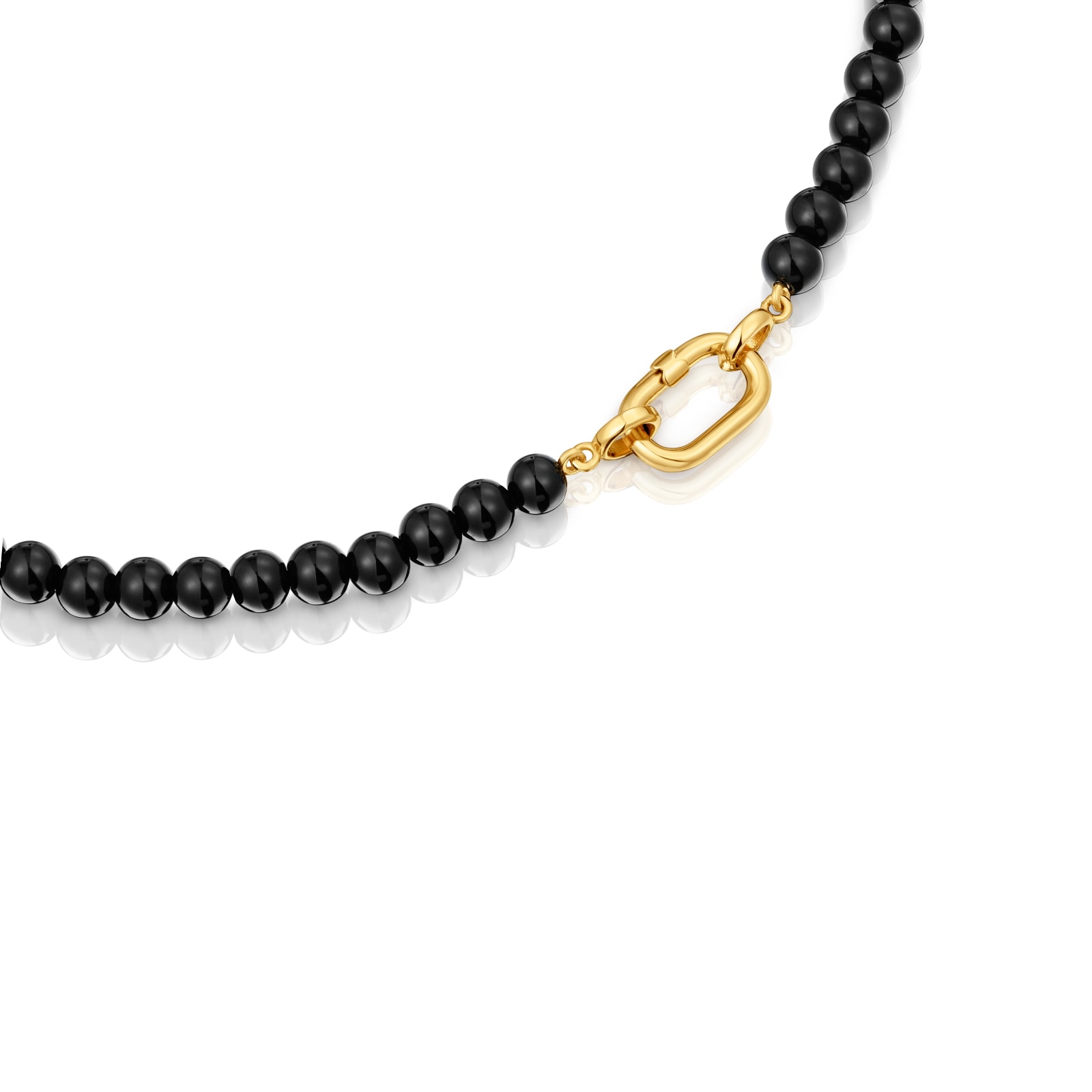 COLLAR HOLD OVAL CORTO TOUS BAÑO DE ORO 18 KT - 2