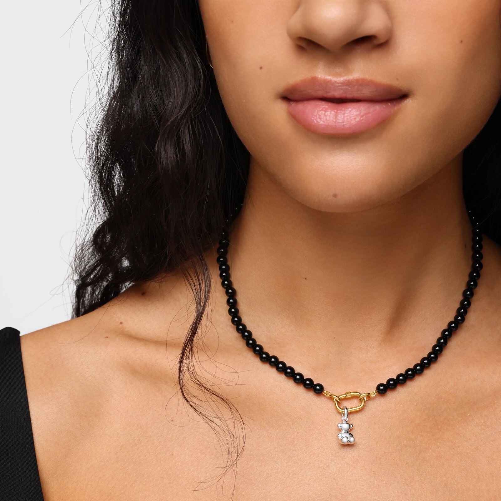 COLLAR HOLD OVAL CORTO TOUS BAÑO DE ORO 18 KT - 5