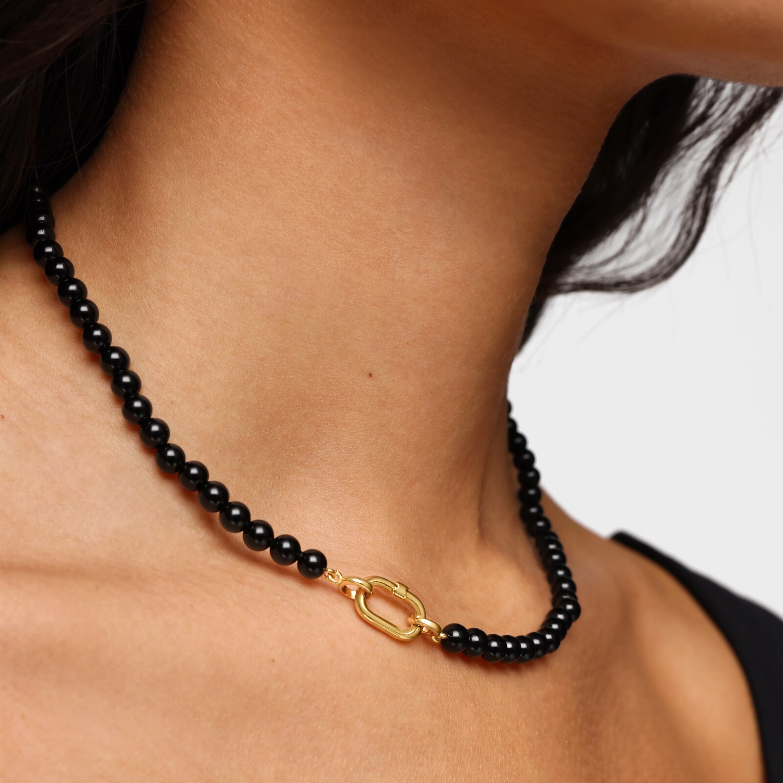 COLLAR HOLD OVAL CORTO TOUS BAÑO DE ORO 18 KT - 6