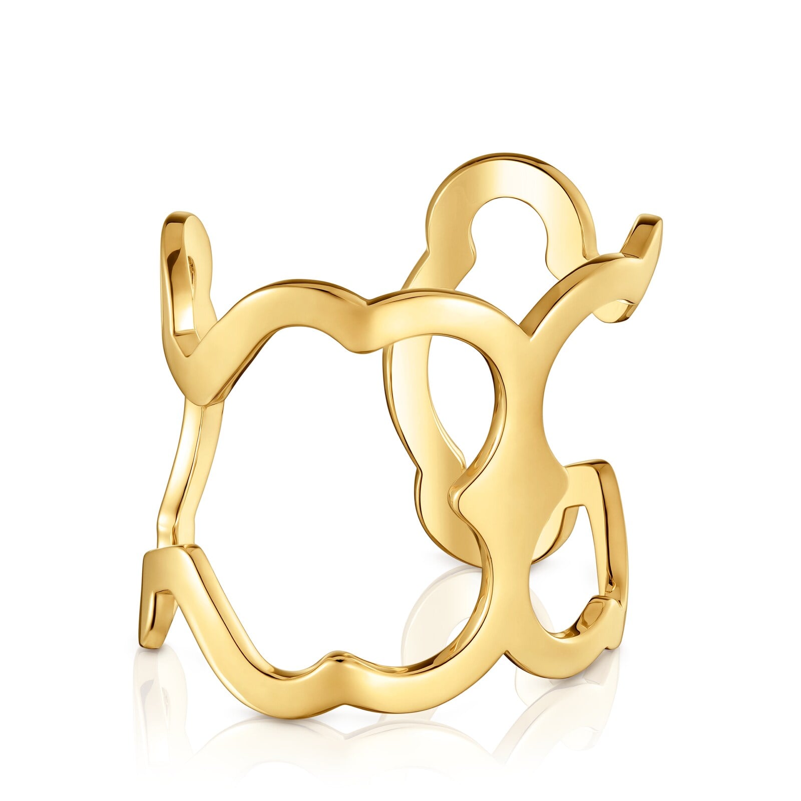 PULSERA OSO CARRUSEL XL DE ACERO DORADO - 1