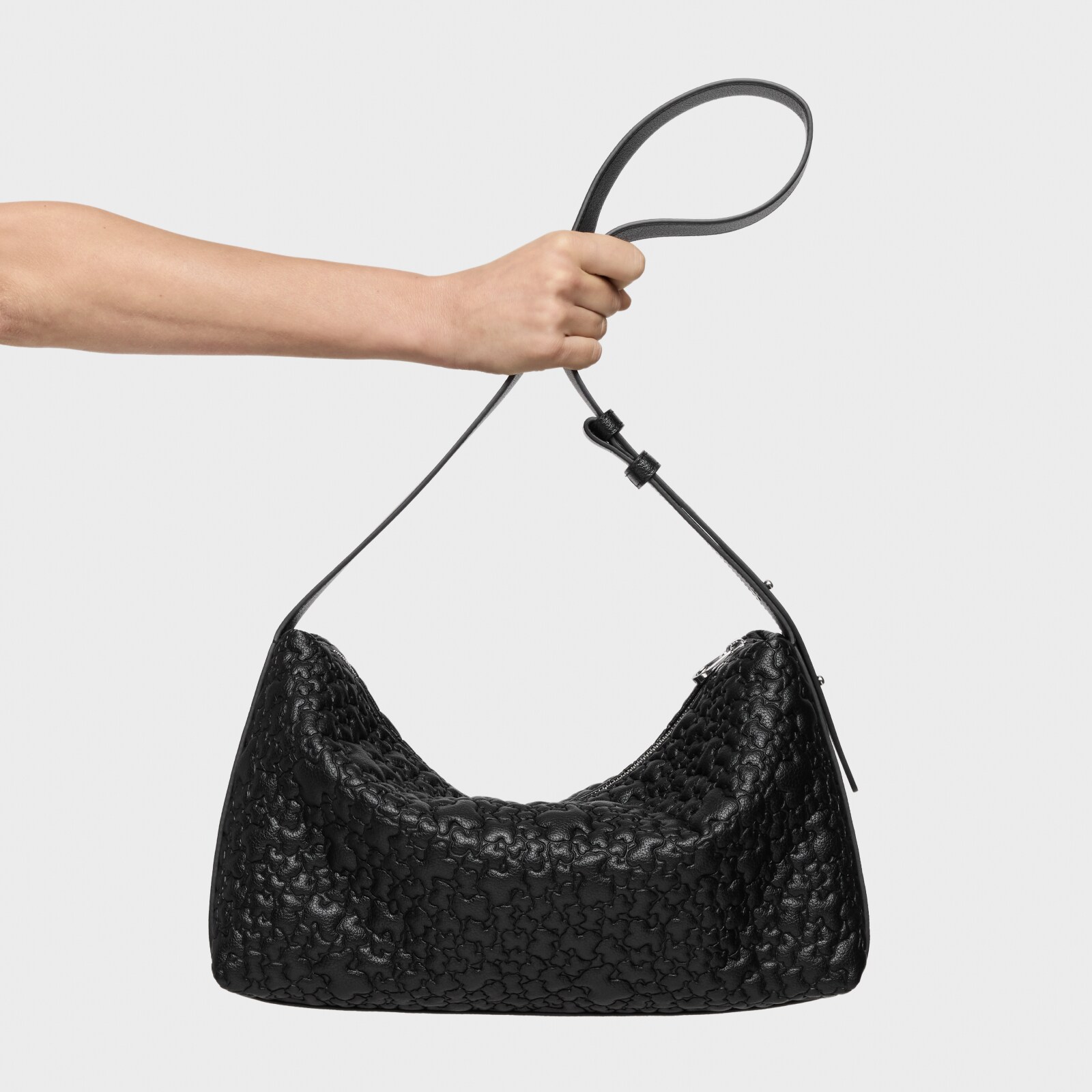 BOLSO GRANDE TOUS SACA PUFFY BEAR NEGRO - 7