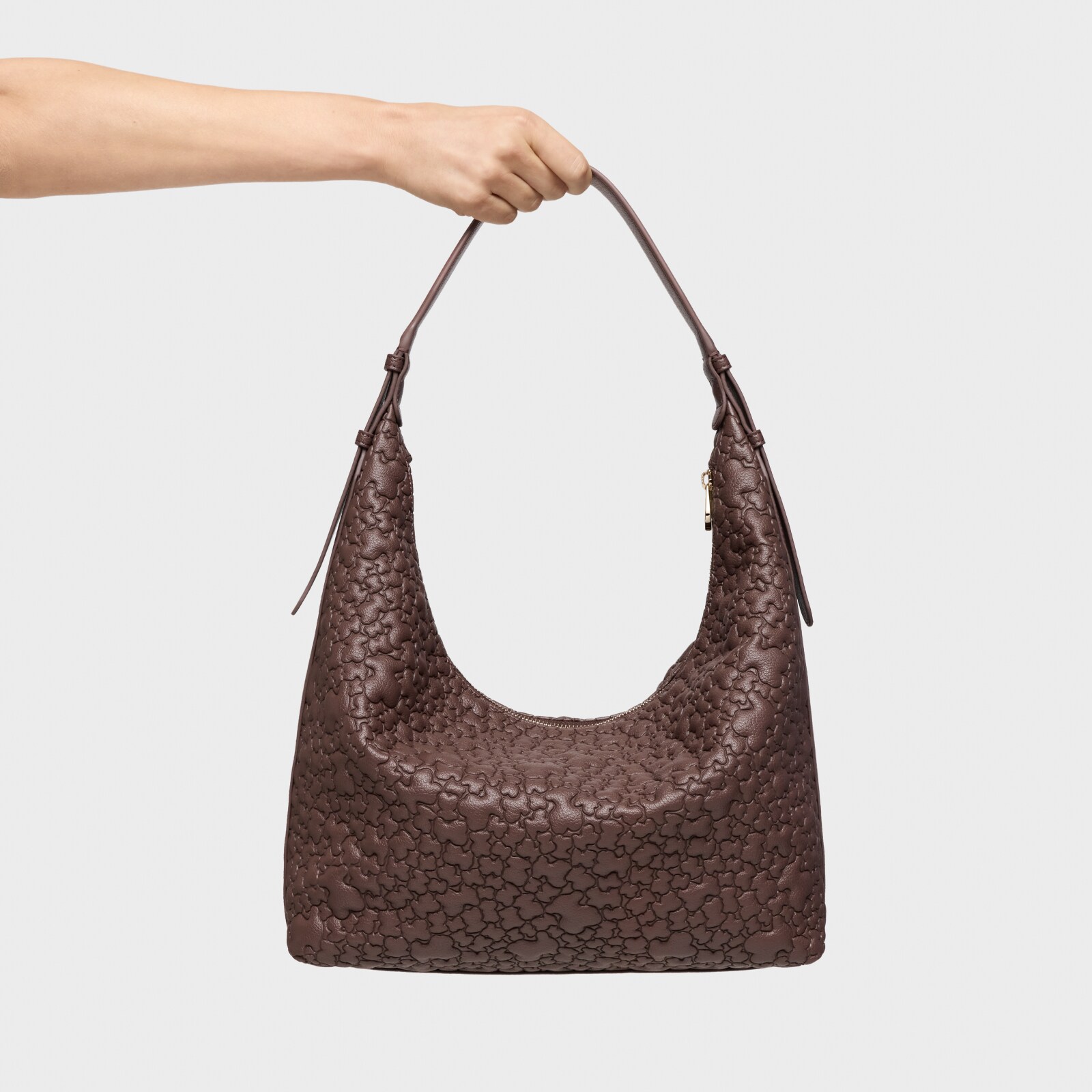 BOLSO GRANDE DE HOMBRO TOUS PUFFY BEAR MARRÓN - 6