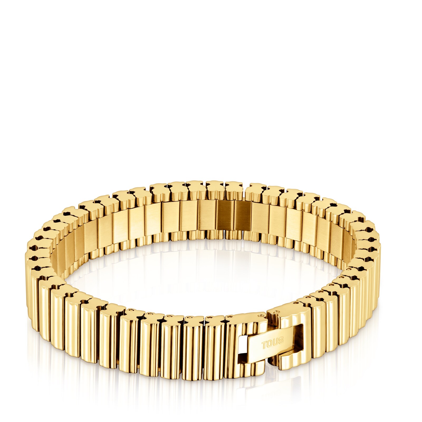 PULSERA ESLABONES TOUS 1950 EN ACERO 12 MM DORADO - 2