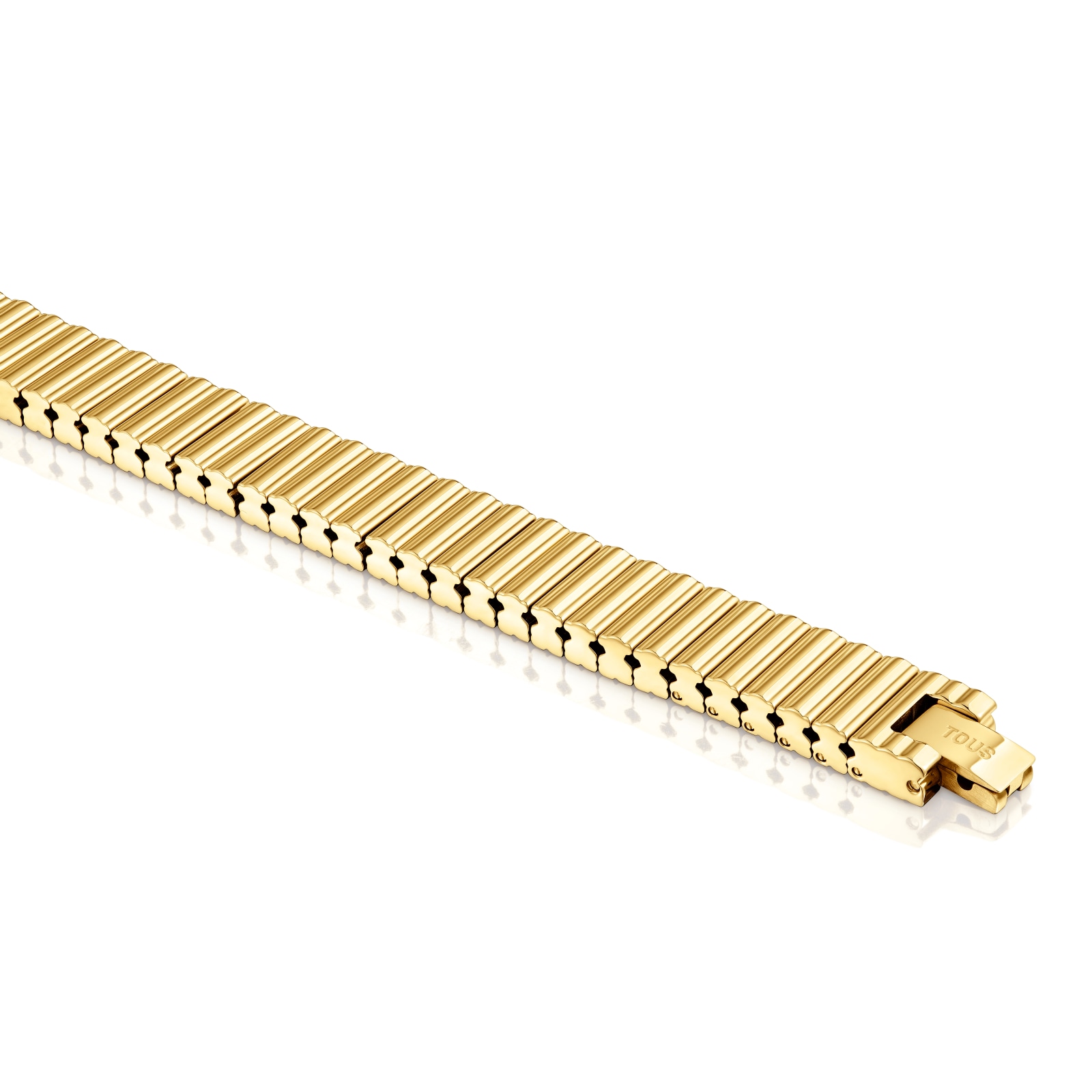 PULSERA ESLABONES TOUS 1950 EN ACERO 12 MM DORADO - 3
