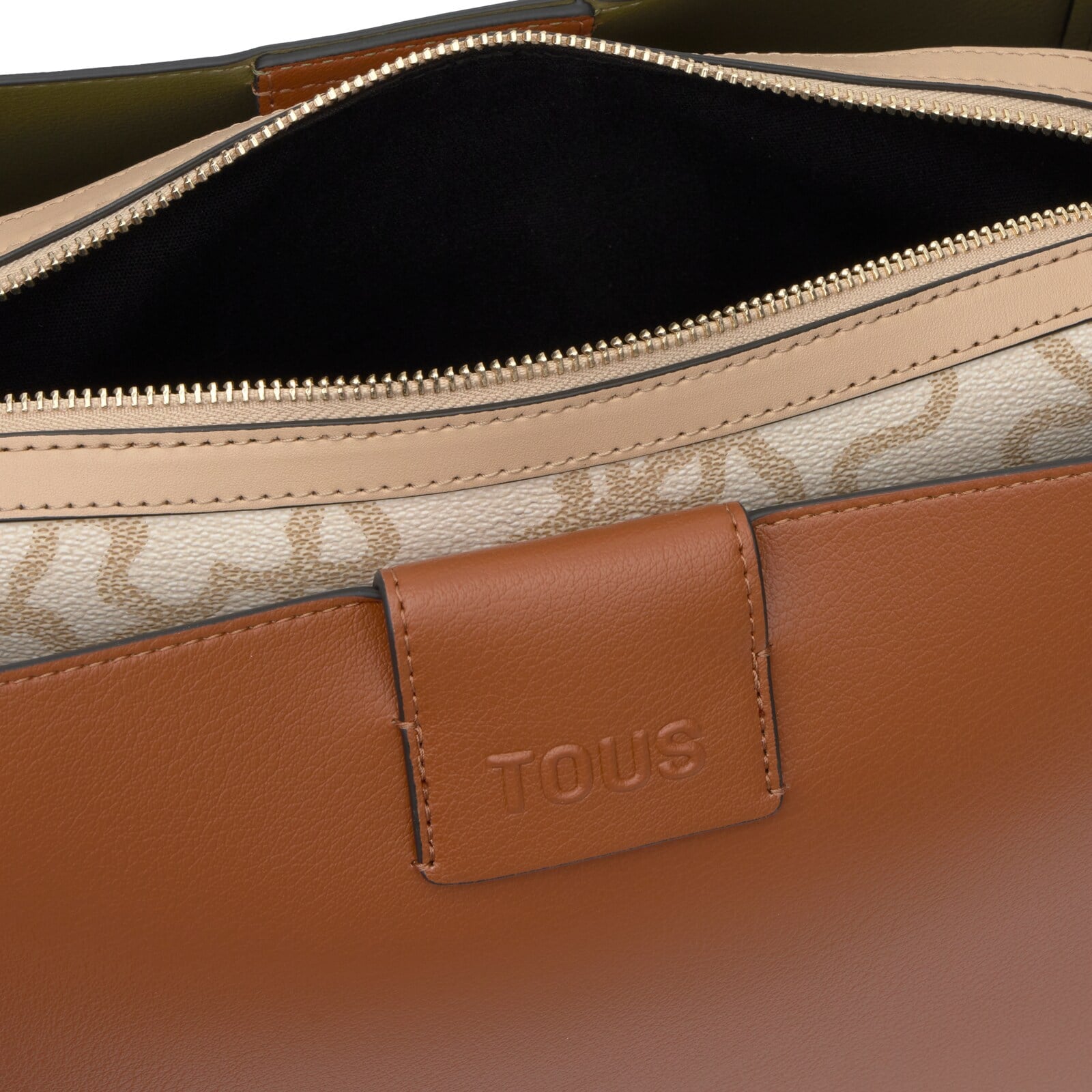 BOLSO MEDIANO TOUS CITY KAOS ICON CAMEL - 3