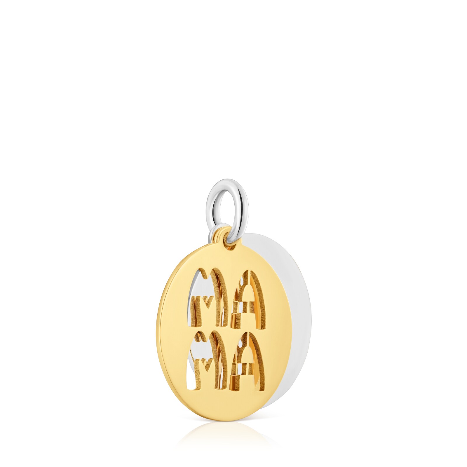 DIJE COLGANTE MAMA TOUS MEDALLA BICOLOR 18KT - 2