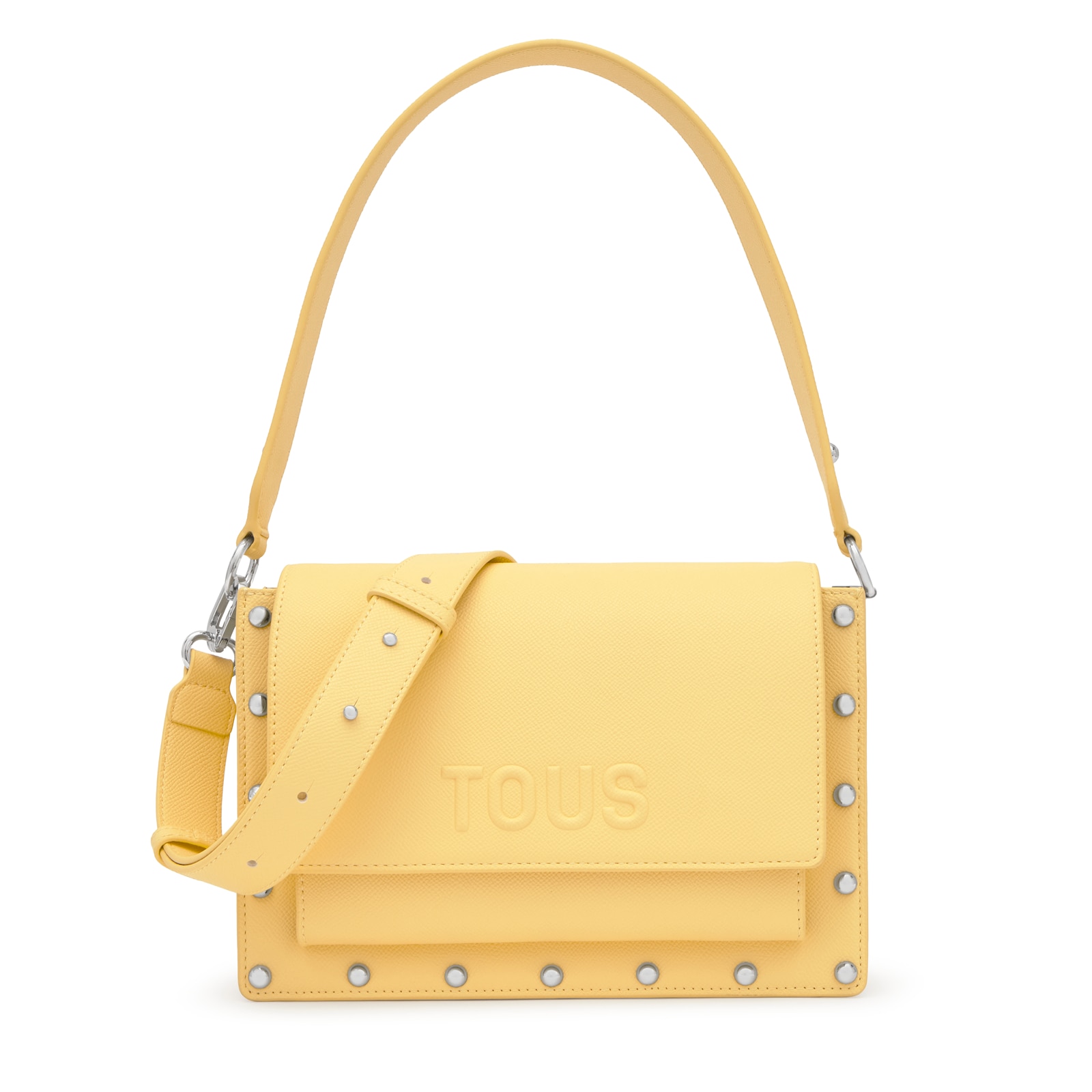 BOLSO MEDIANO TOUS AUDREE STUDS AMARILLO - 1