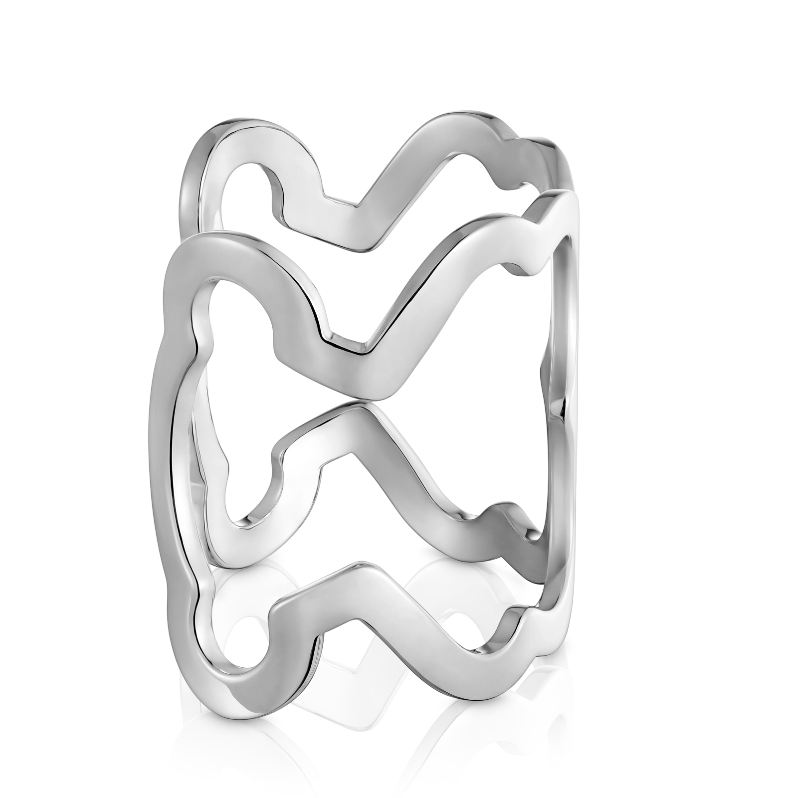 PULSERA OSO CARRUSEL XL DE ACERO PLATEADO - 2