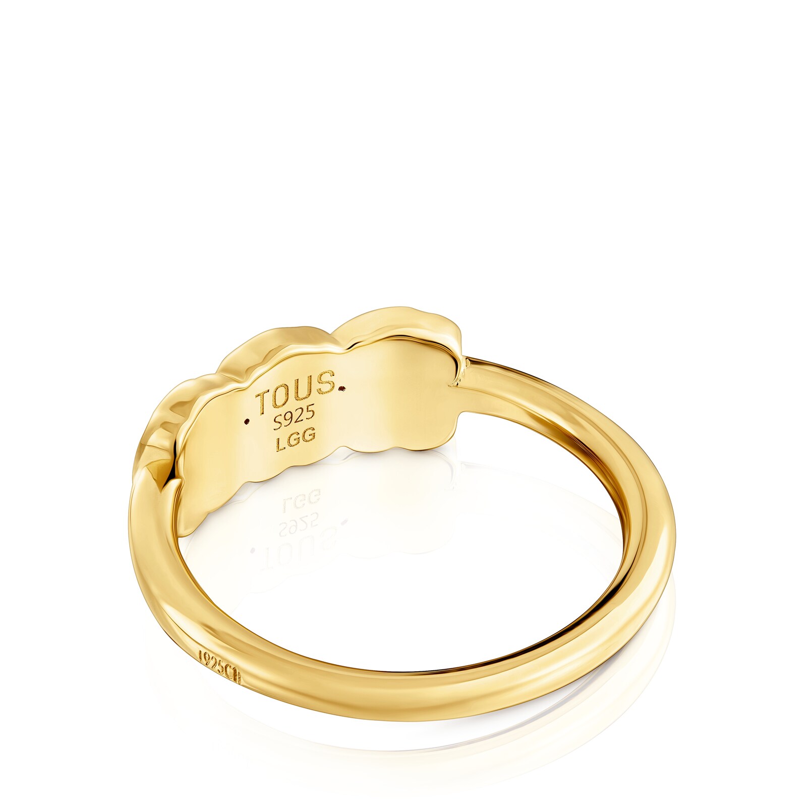 ANILLO TOUS LIO LGD CON BAÑO DE ORO 18 KT MULTIGEMA - 3