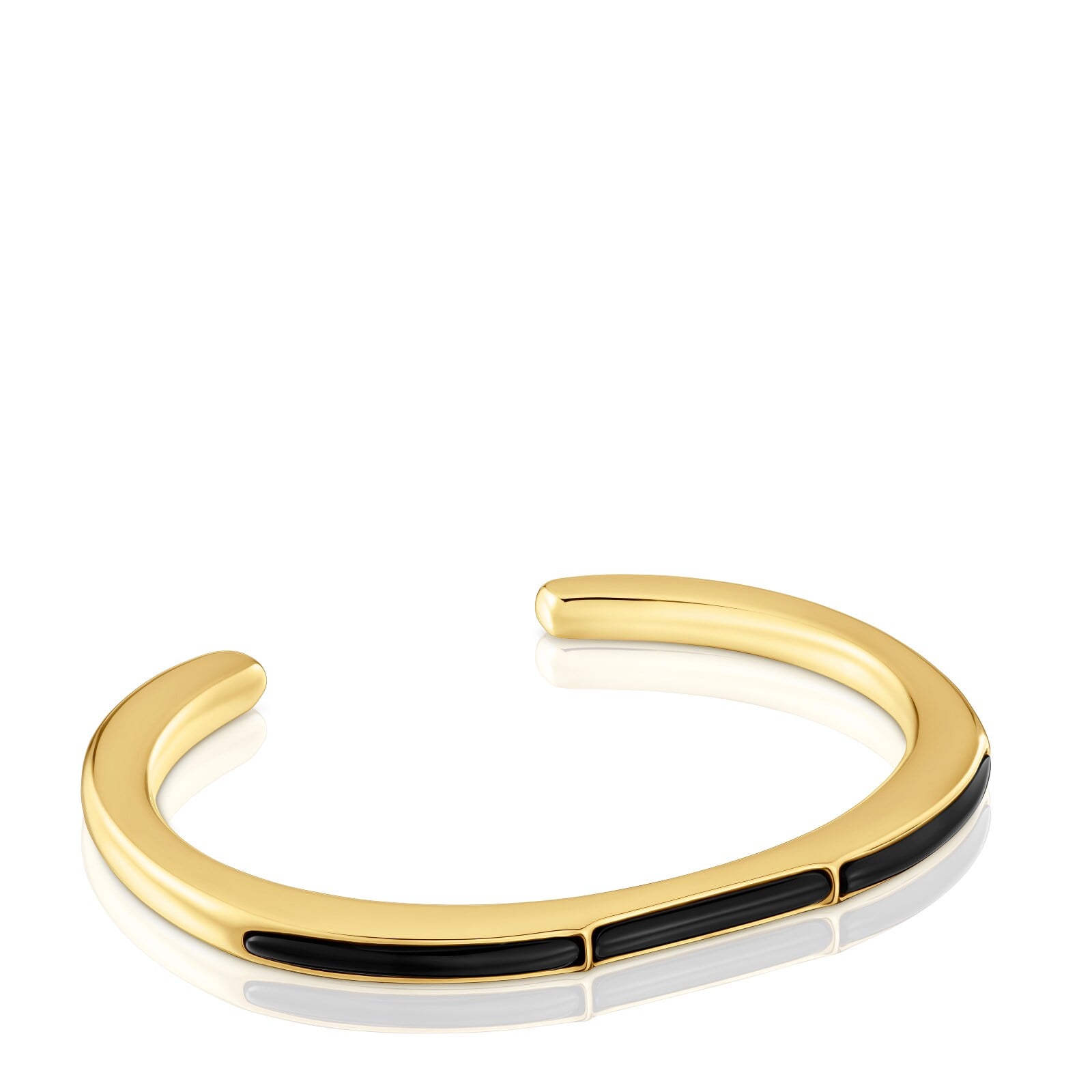 PULSERA LINE TOUS 1ERA LEY PLATA BAÑO ORO - 1