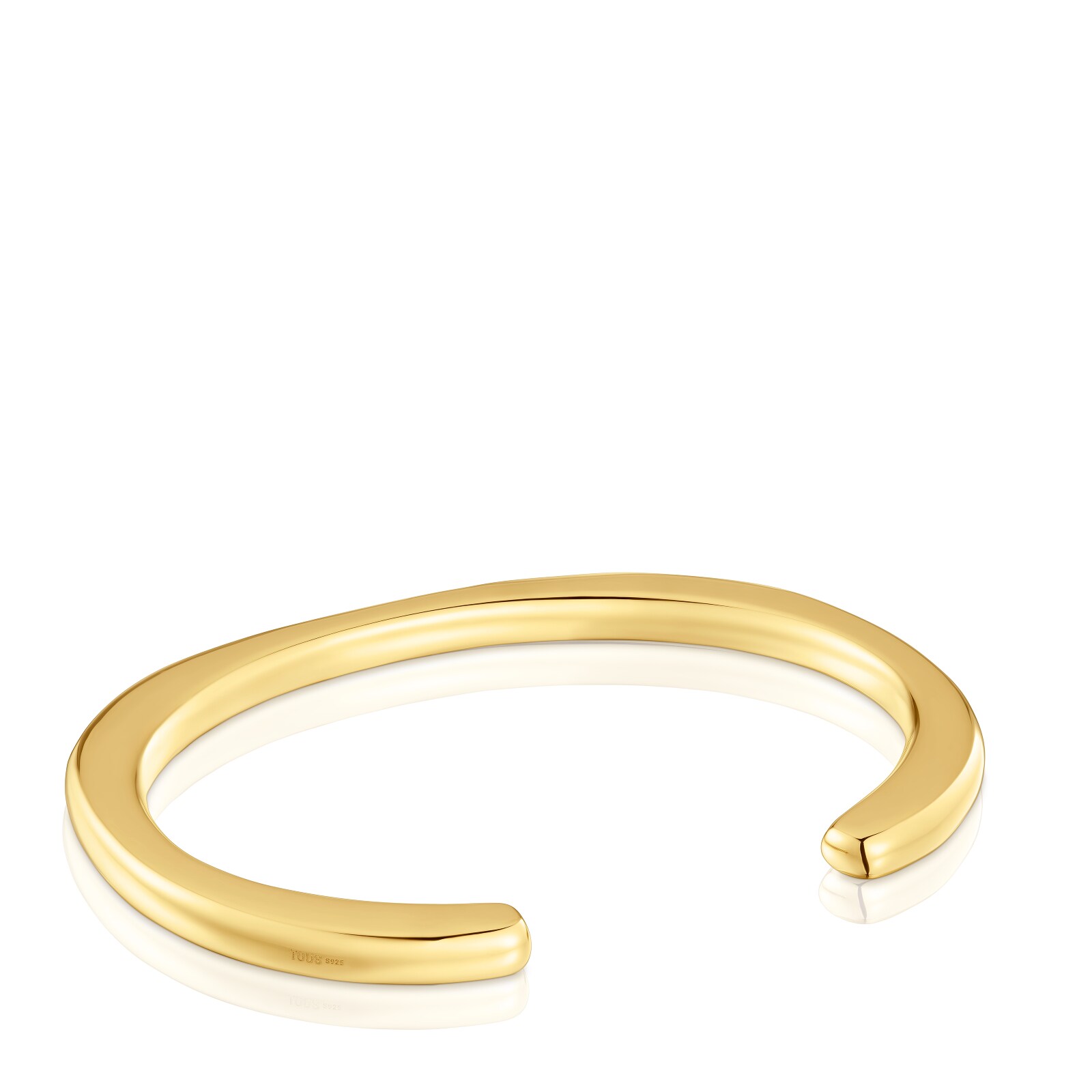 PULSERA LINE TOUS 1ERA LEY PLATA BAÑO ORO - 3