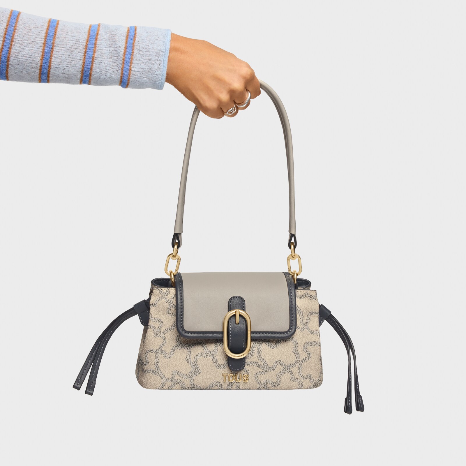BOLSO PEQUEÑO TOUS KAOS ICON TAUPE - 6