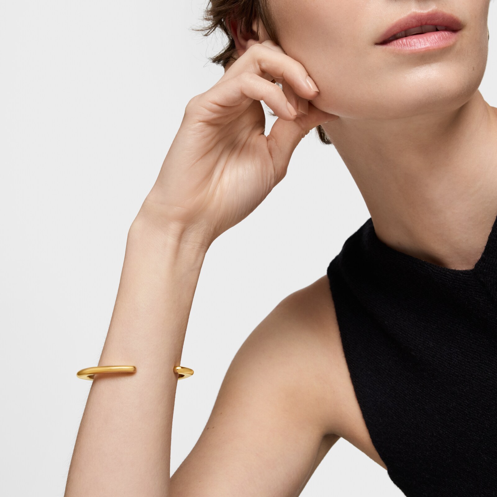 PULSERA LINE TOUS 1ERA LEY BAÑO ORO - 5
