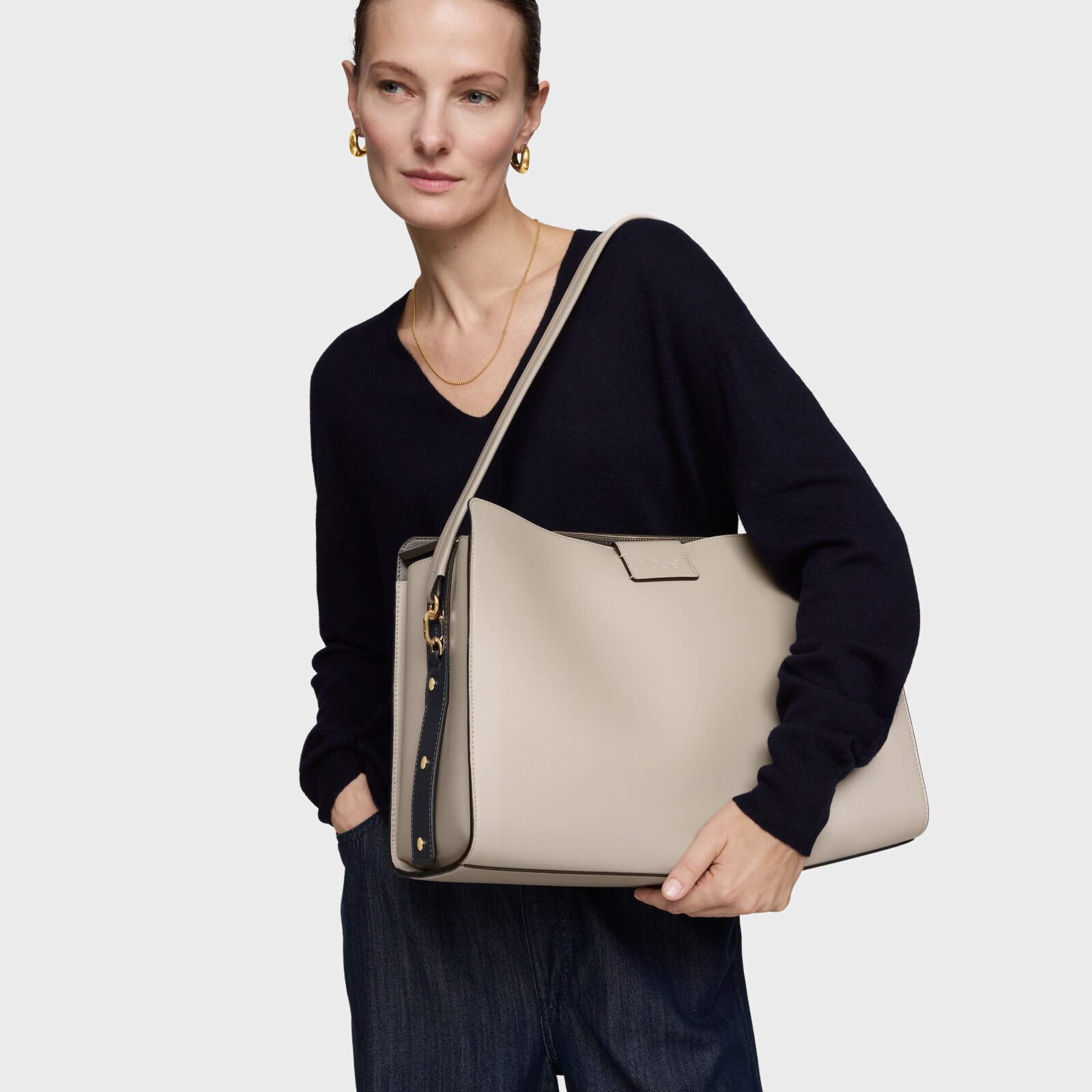 BOLSO GRANDE TOUS CITY KAOS ICON TAUPE - 4