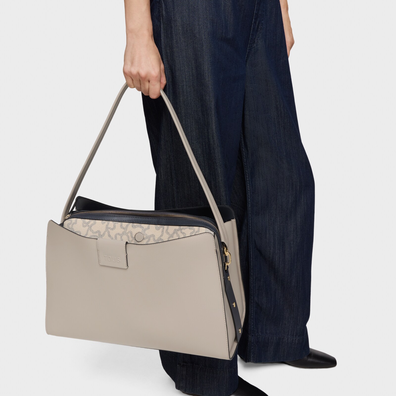 BOLSO GRANDE TOUS CITY KAOS ICON TAUPE - 6