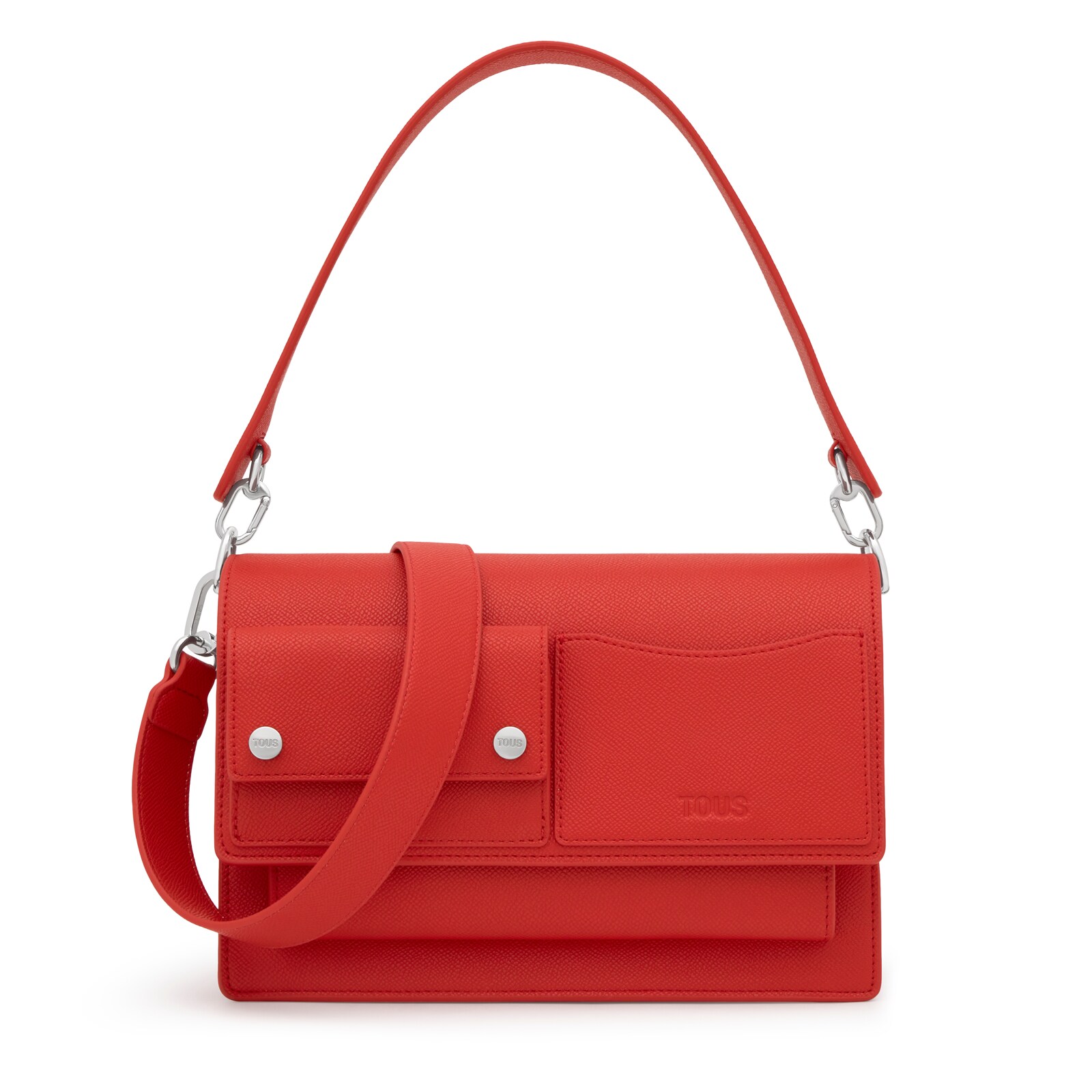 BOLSO MEDIANO AUDREE POCKETS ROJO - 1