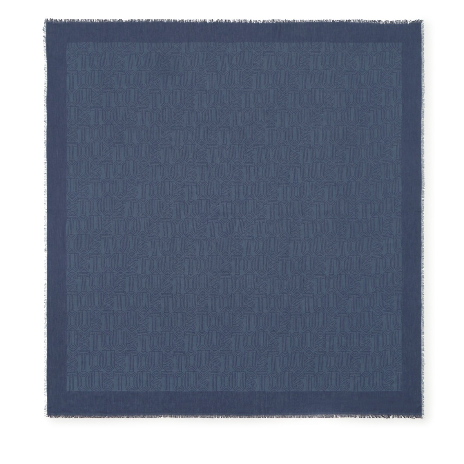 PAÑUELO TOUS SILHOUETTE JACQUARD AZUL MARINO - 1