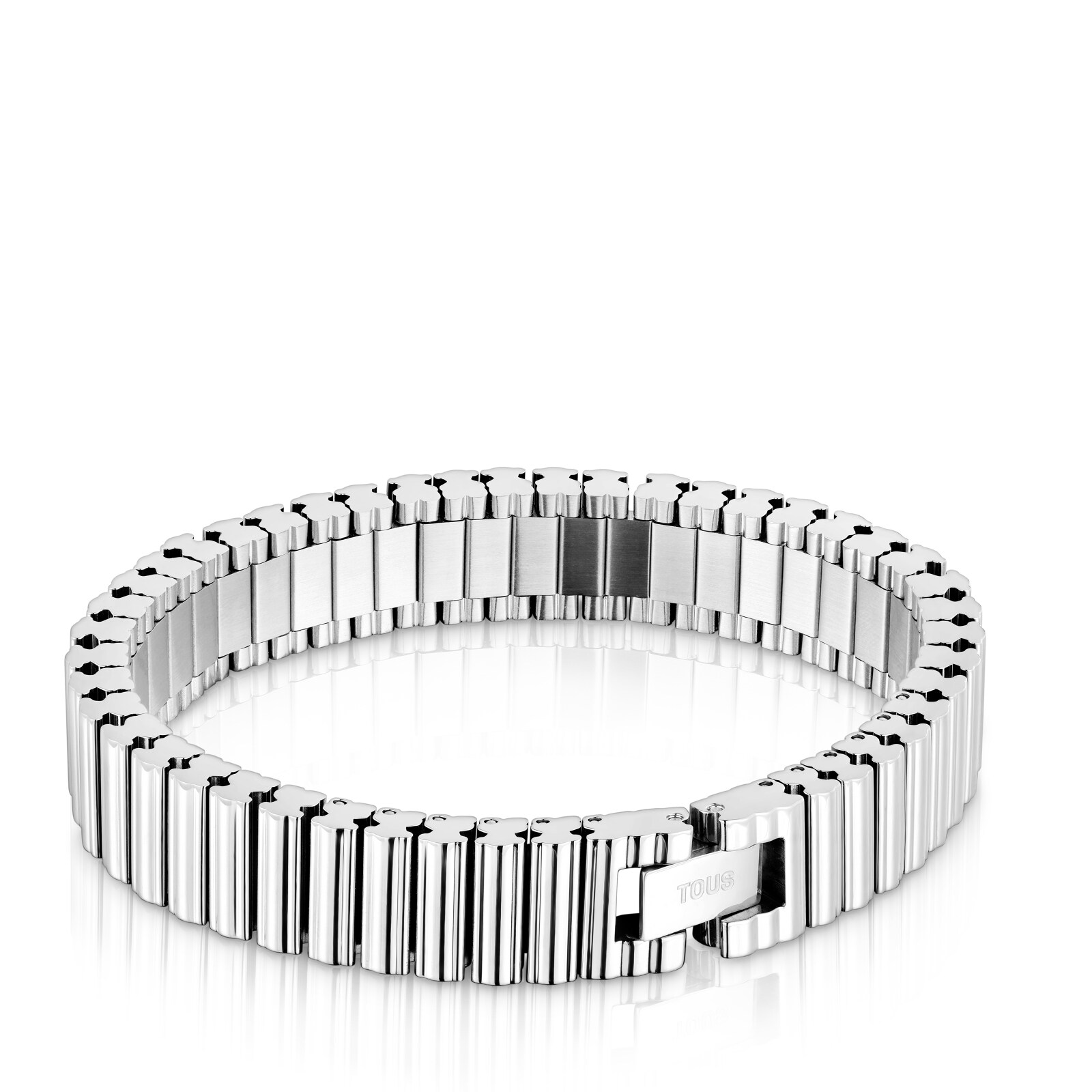 PULSERA ESLABONES TOUS 1950 EN ACERO 12 MM PLATEADO - 2