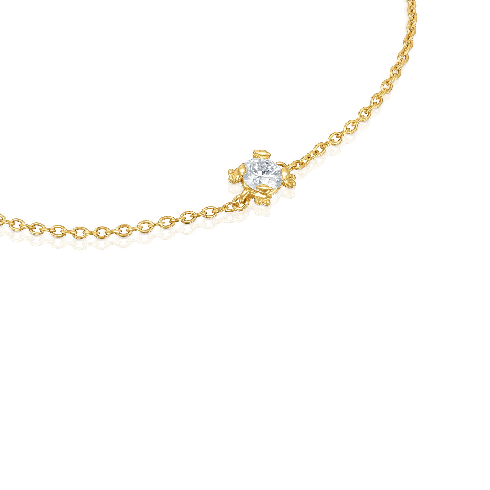 PULSERA PLATA 1ªLEY BAÑO LGD 0.25CT G/VS - 3