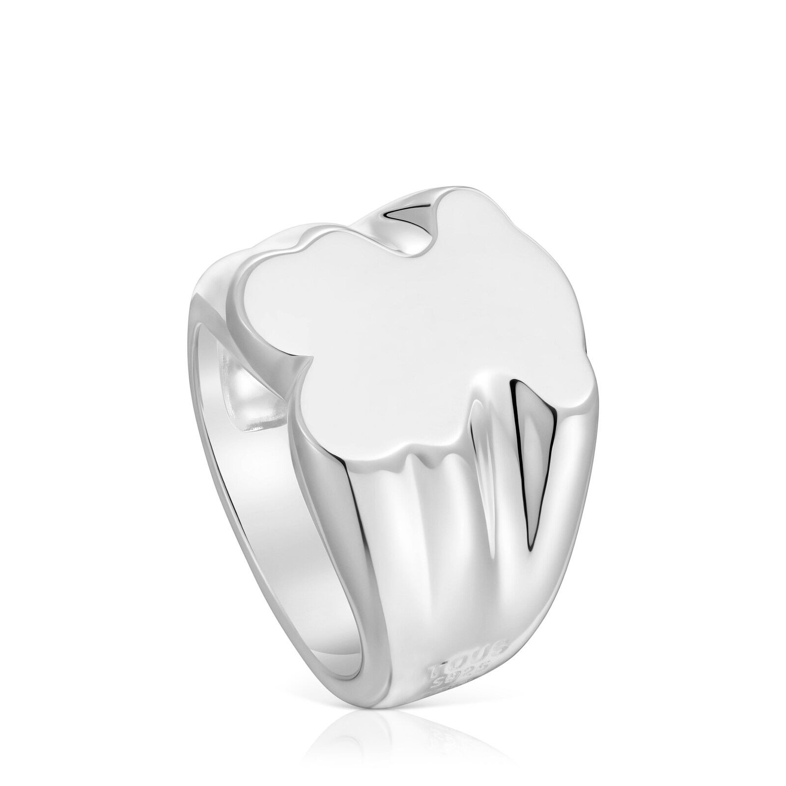 ANILLO SELLO DE PLATA OSO 15 MM  SWEET DOLLS - 1