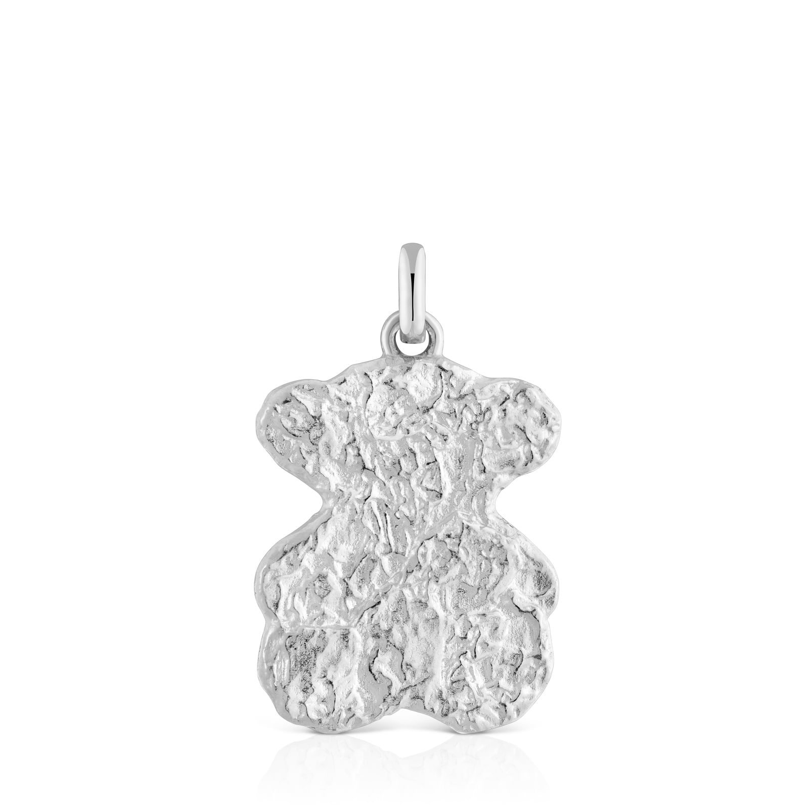 DIJE PLATA OSO TEXTURA - 1