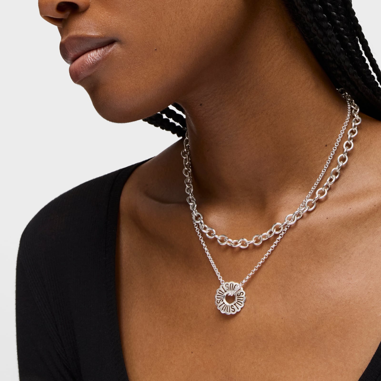 COLLAR CORTO DE PLATA MIRANDA - 5