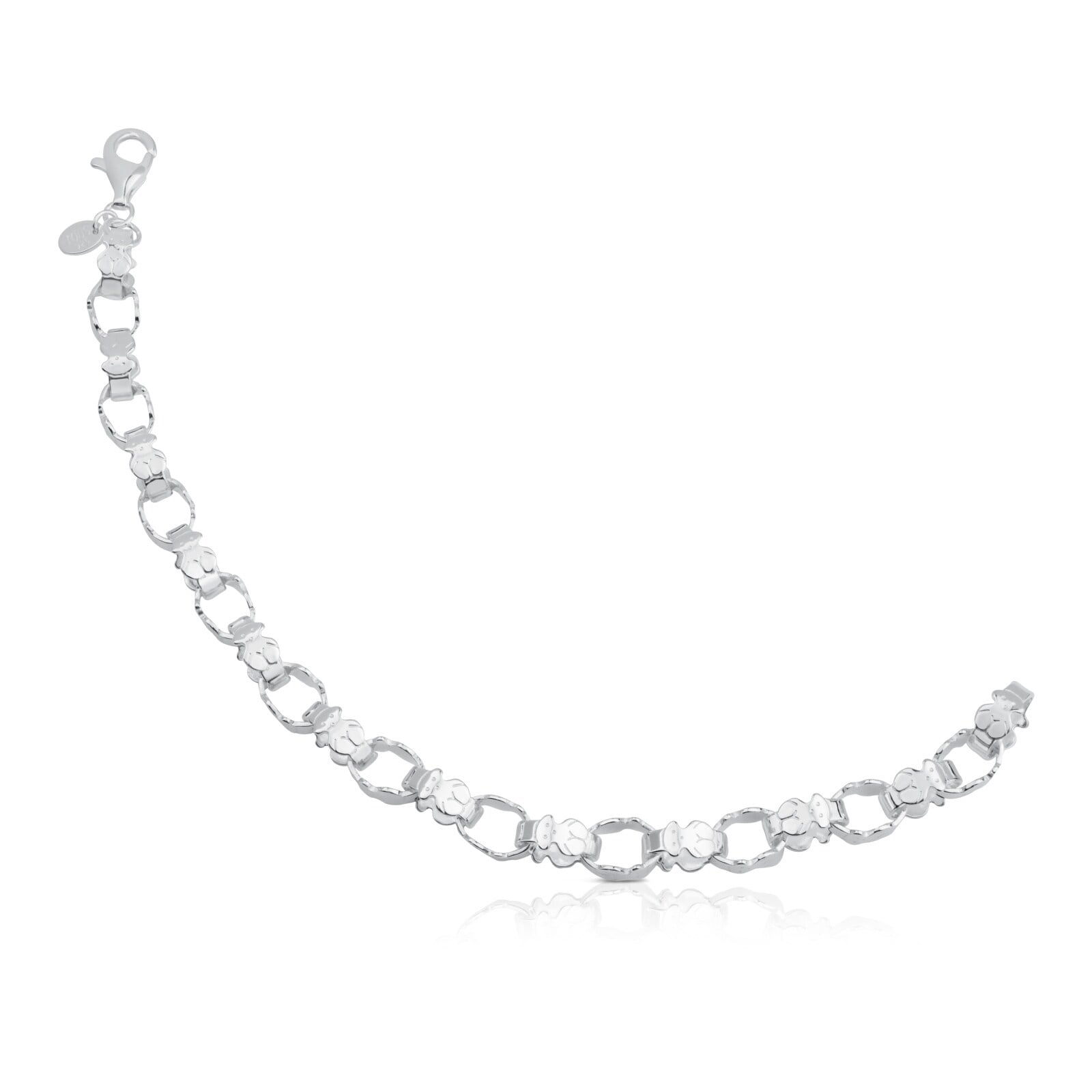 PULSERA DE PLATA CON ESLABONES TOUS BEAR - 1