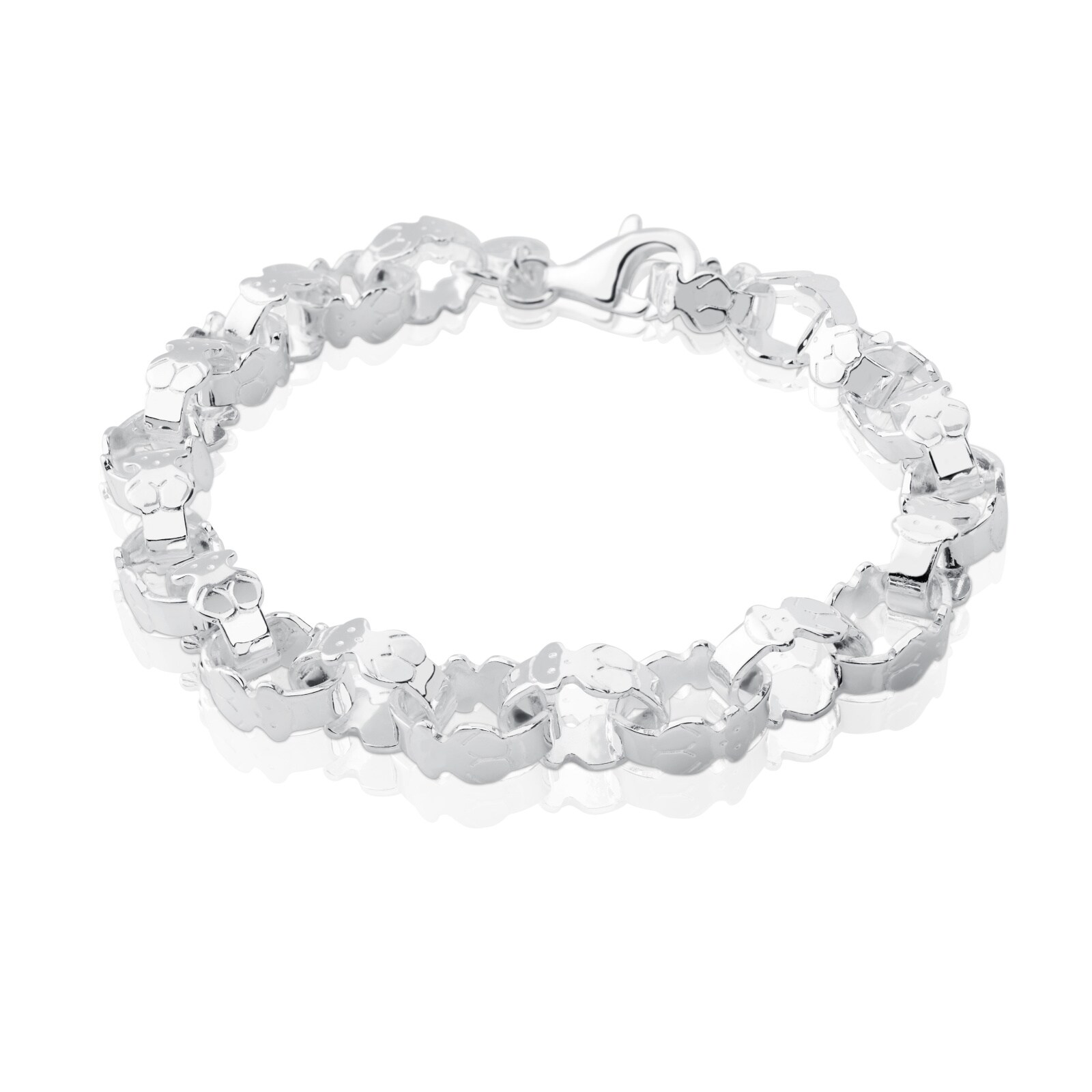 PULSERA DE PLATA CON ESLABONES TOUS BEAR - 3