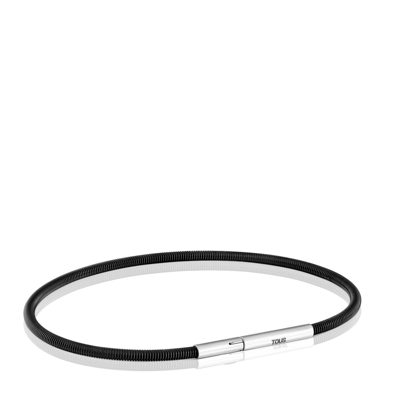 PULSERA DE ACERO IP NEGRO 17 CM MESH TUBE - 3