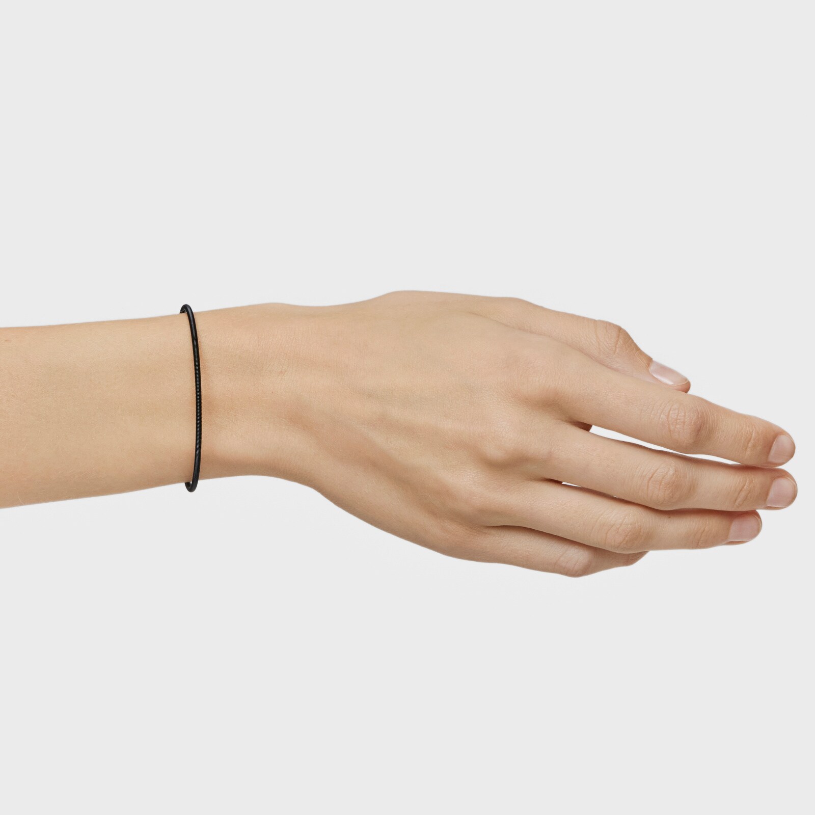 PULSERA DE ACERO IP NEGRO 17 CM MESH TUBE - 4