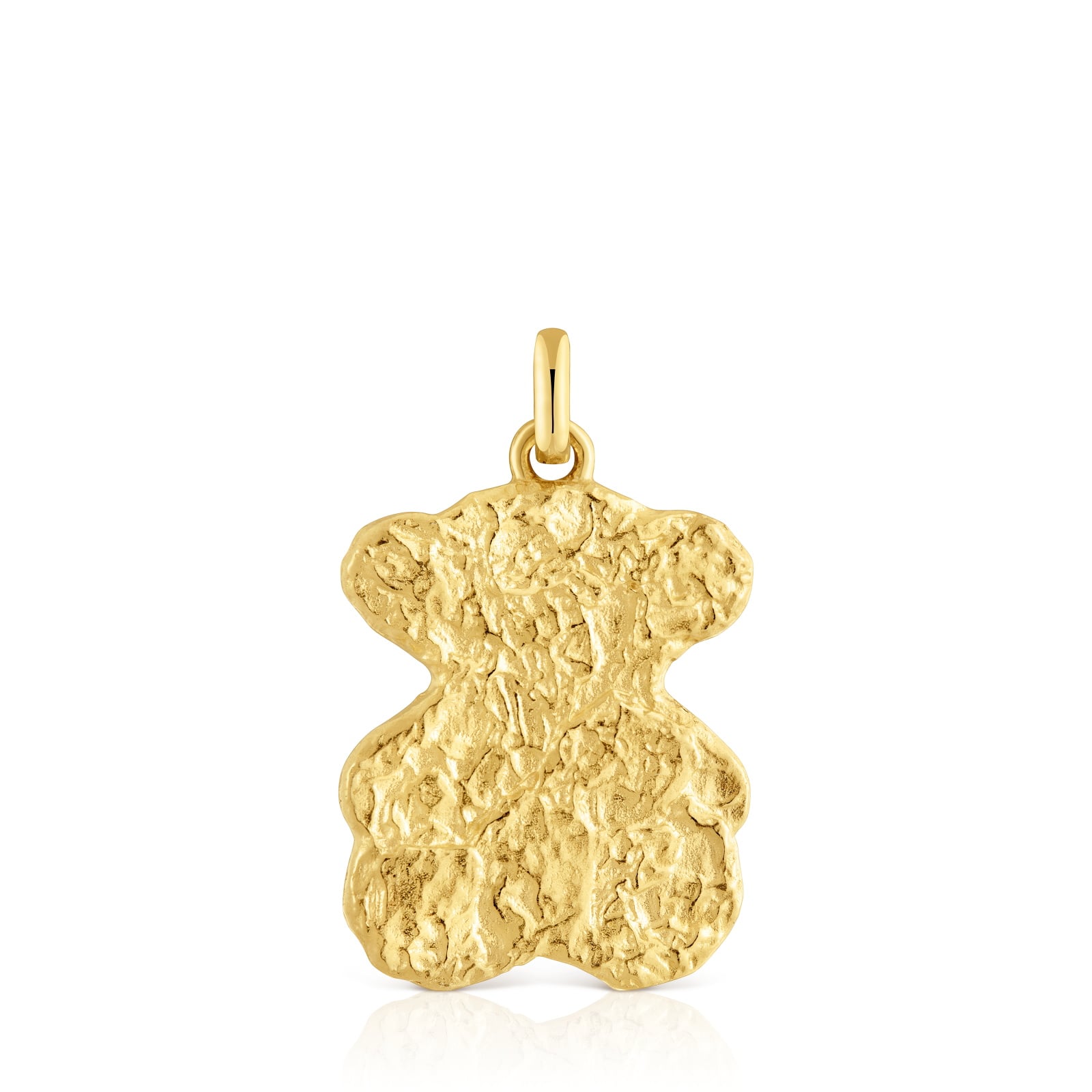 DIJE PLATA BAÑO ORO 18KT OSO - 1