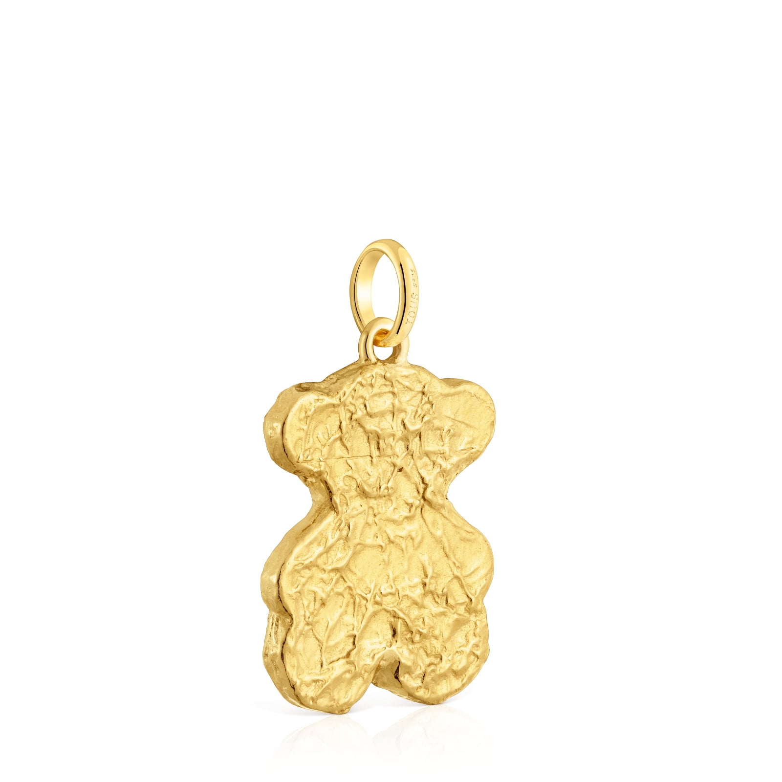 DIJE PLATA BAÑO ORO 18KT OSO - 3