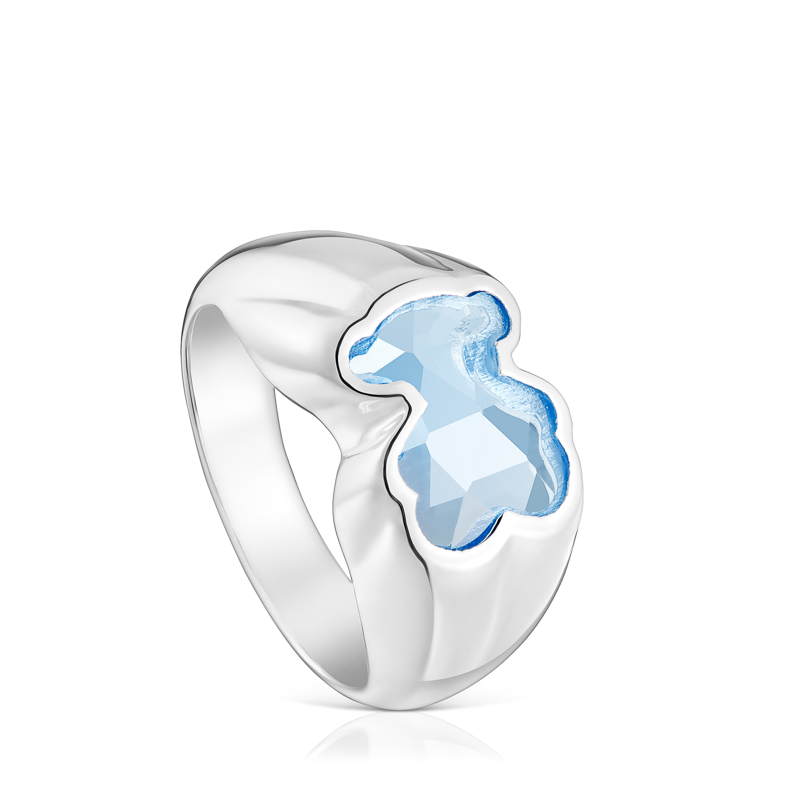 ANILLO PLATA OSO ICON COLOR LGG TALLA 14 - 1