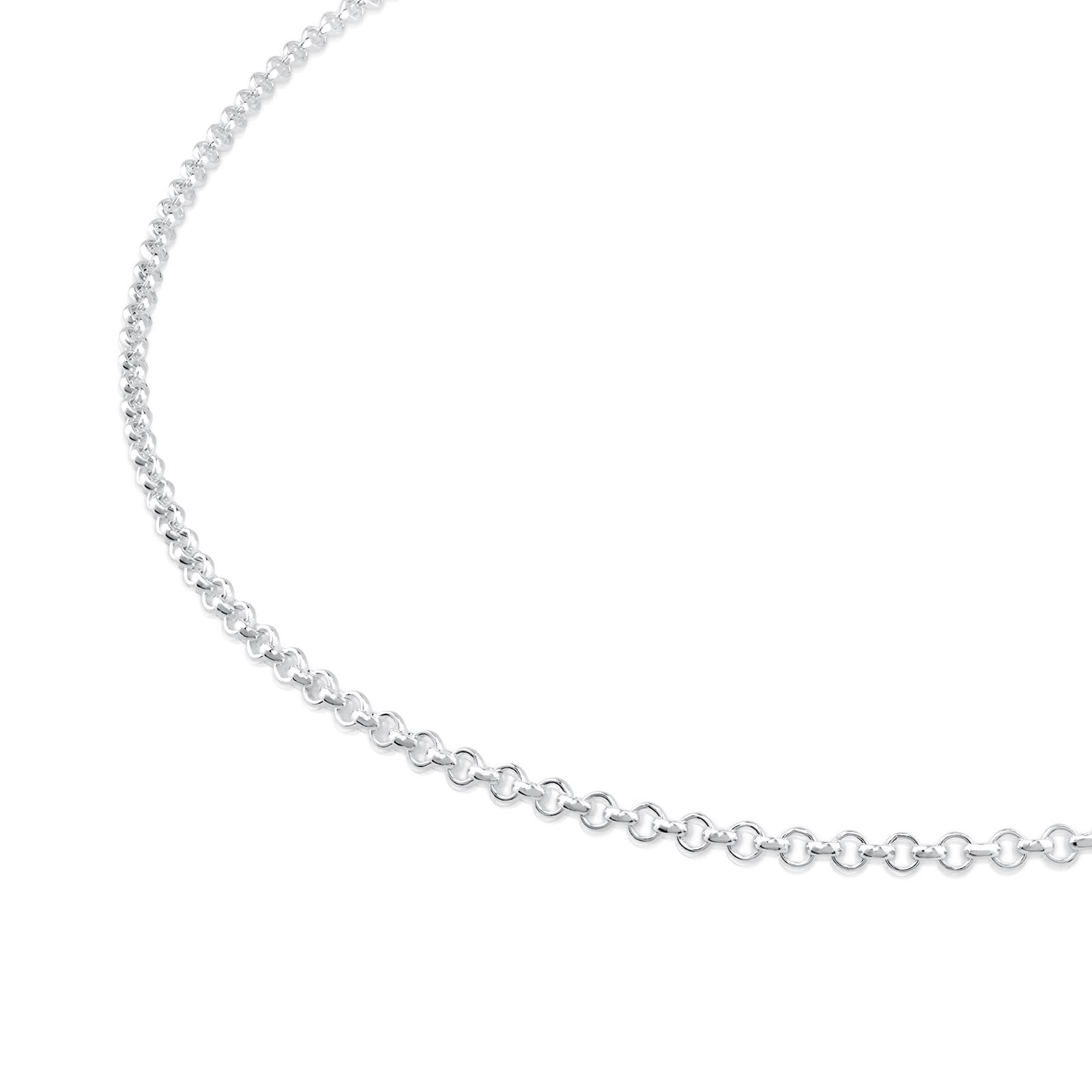 GARGANTILLA GRUESA DE PLATA CON ANILLAS, 60 CM CHAIN - 2