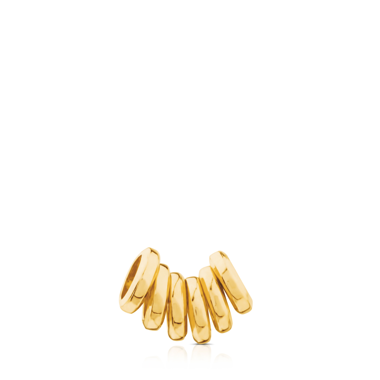 PACK DE ANILLAS BAÑADO EN ORO 18 KT SOBRE PLATA HOLD - 1