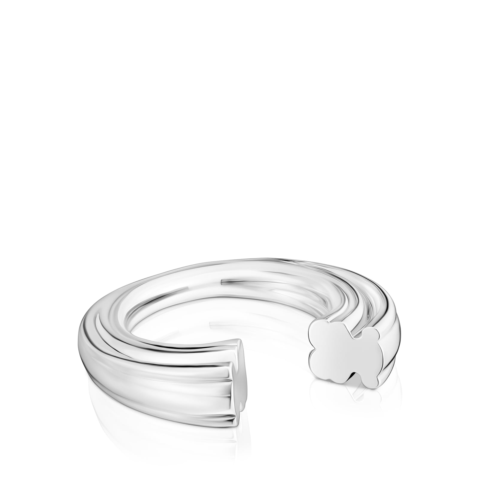 ANILLO ABIERTO DE PLATA Y MOTIVO OSO TOUS 1950 - 2