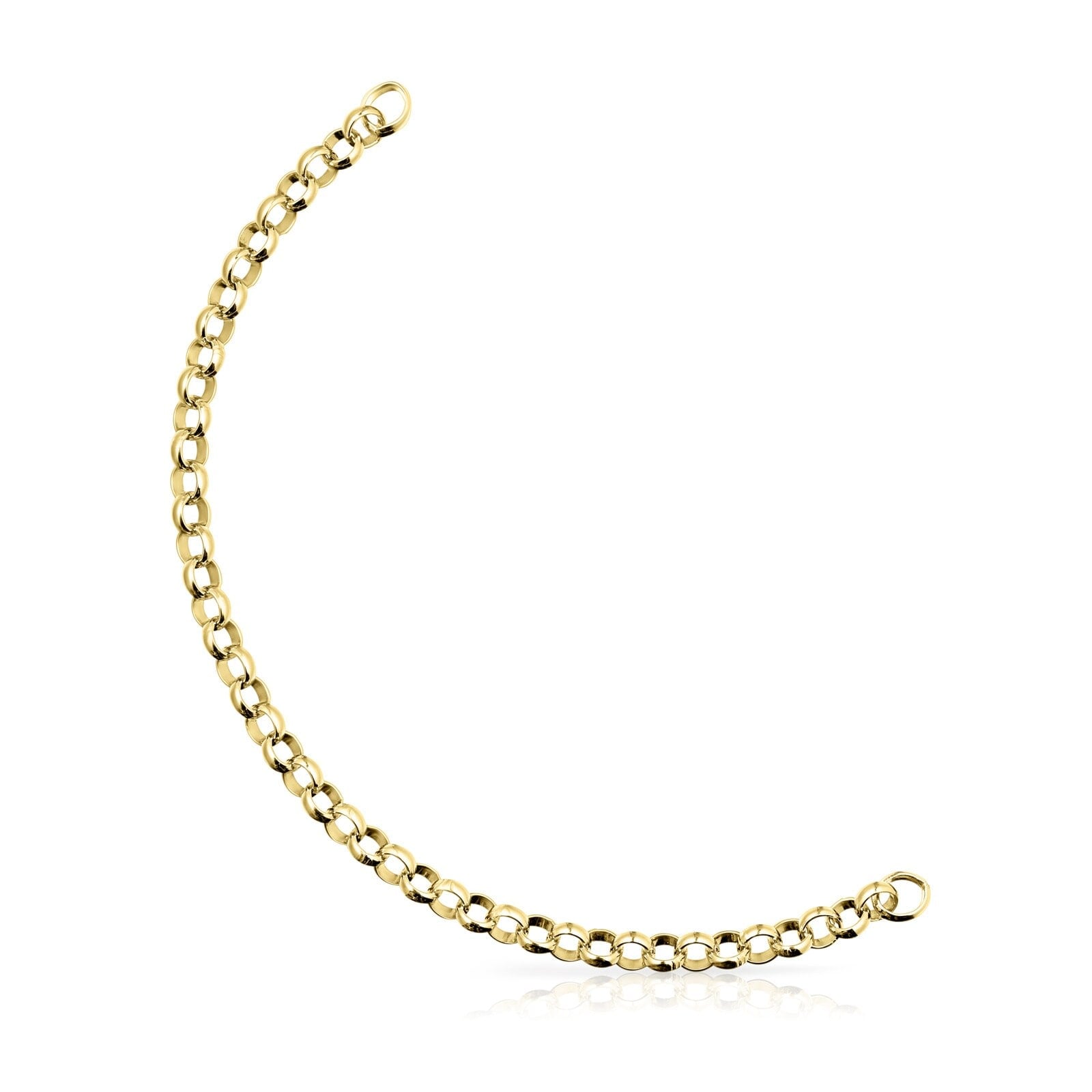 PULSERA CON BAÑO DE ORO 18 KT SOBRE PLATA HOLD - 1