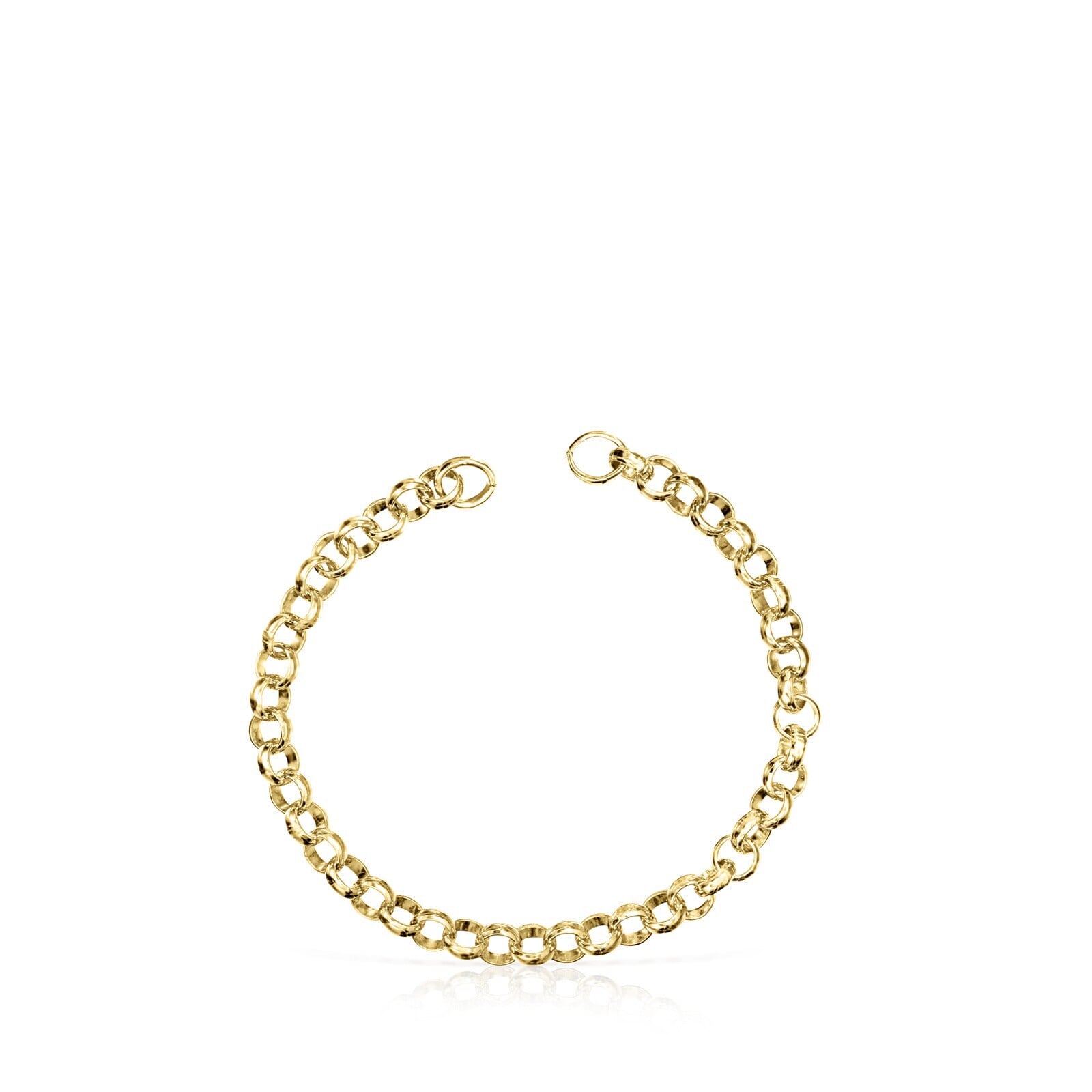 PULSERA CON BAÑO DE ORO 18 KT SOBRE PLATA HOLD - 2