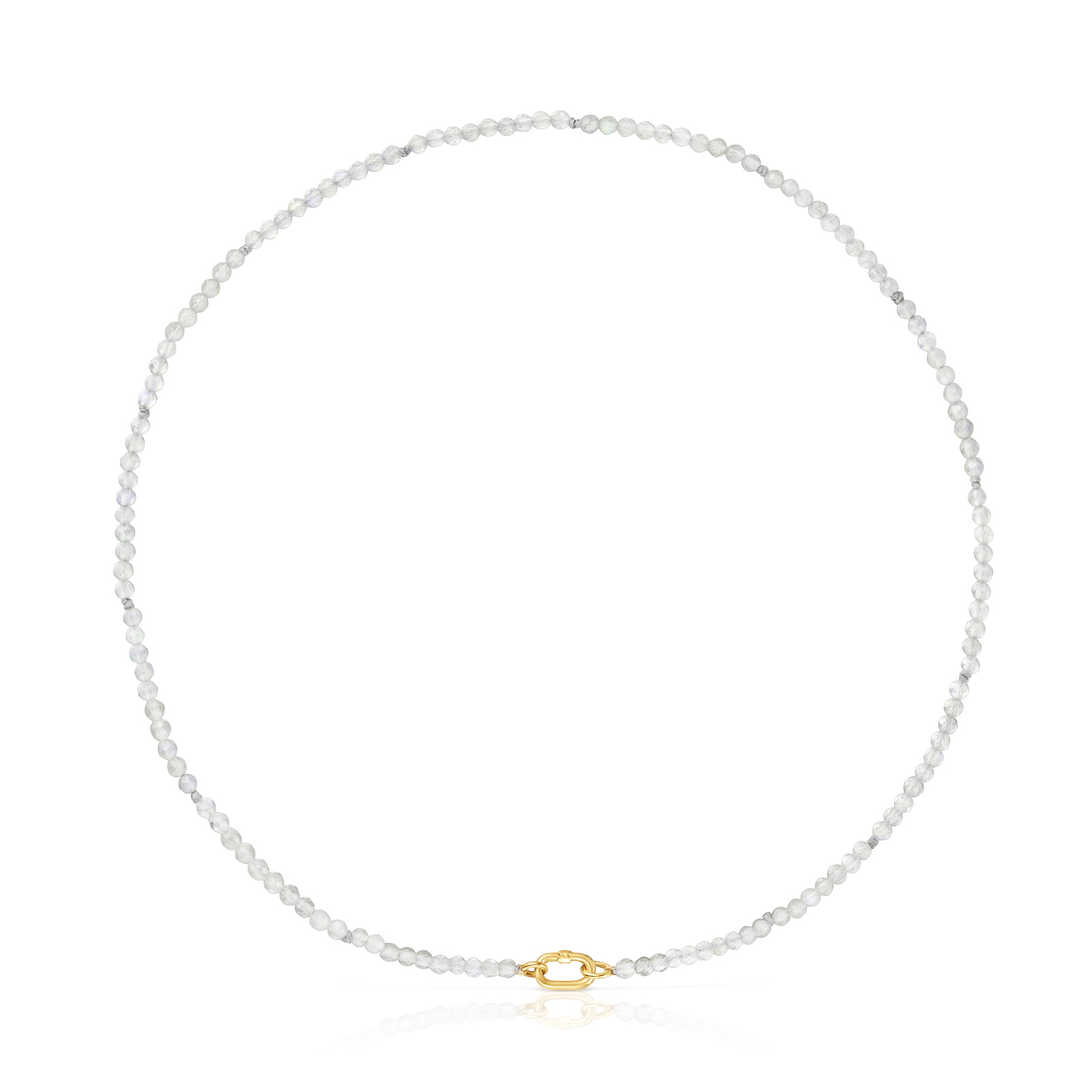 COLLAR ORO 1ªLEY OVAL LABRADORITAS 42CM - 1