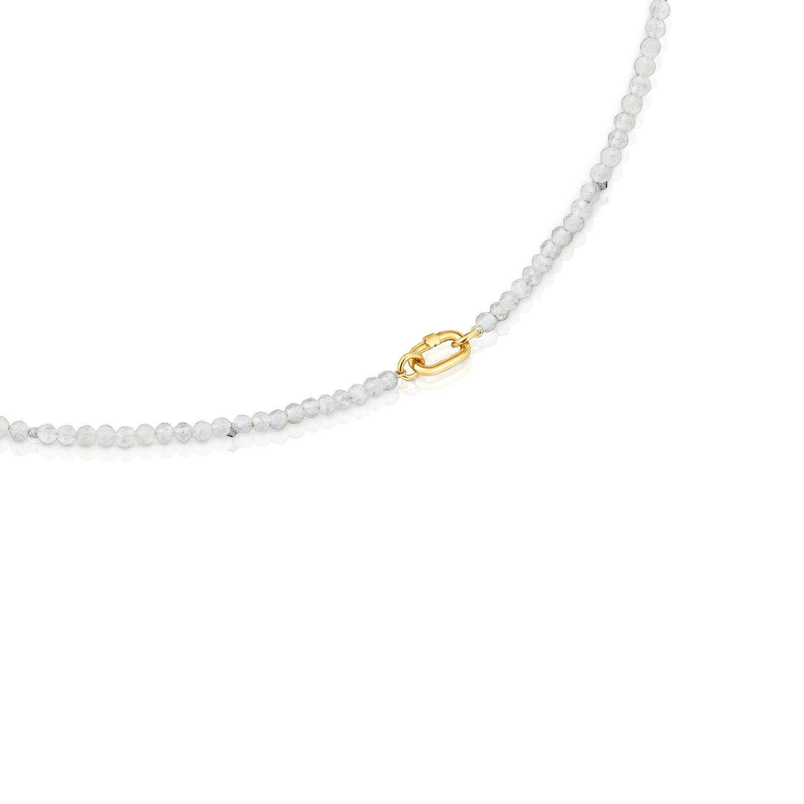 COLLAR ORO 1ªLEY OVAL LABRADORITAS 42CM - 2