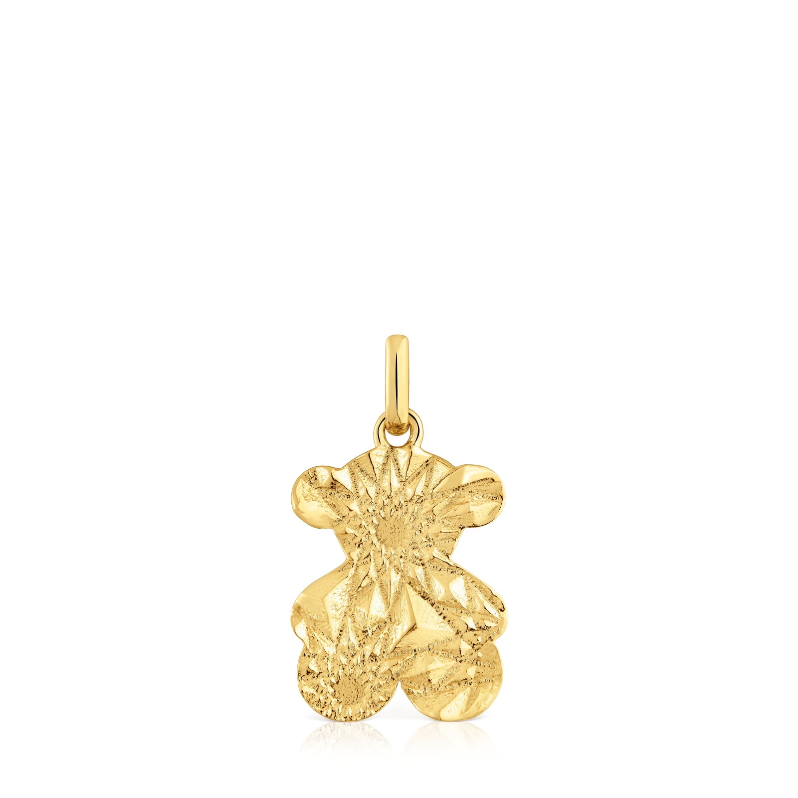 DIJE PLATA BAÑO ORO 18KT OSO - 1