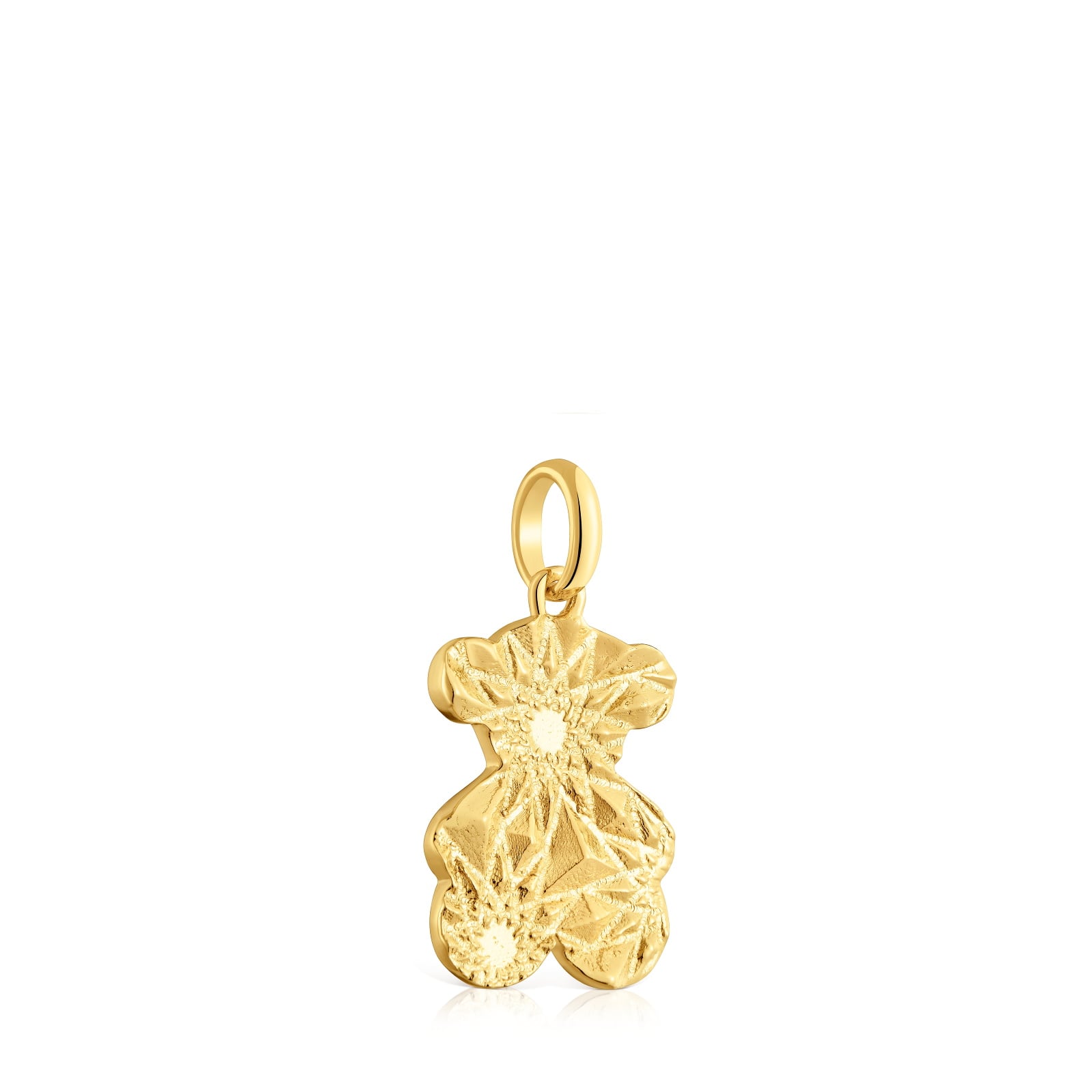 DIJE PLATA BAÑO ORO 18KT OSO - 2