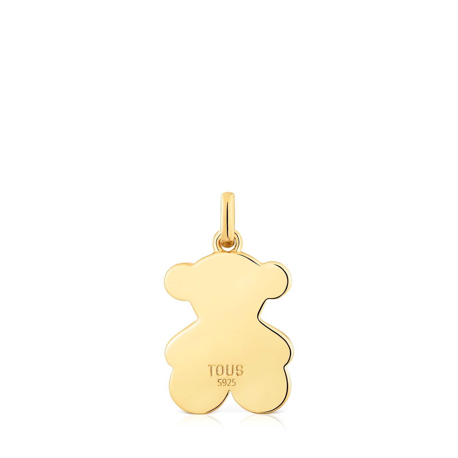 DIJE PLATA BAÑO ORO 18KT OSO - 4