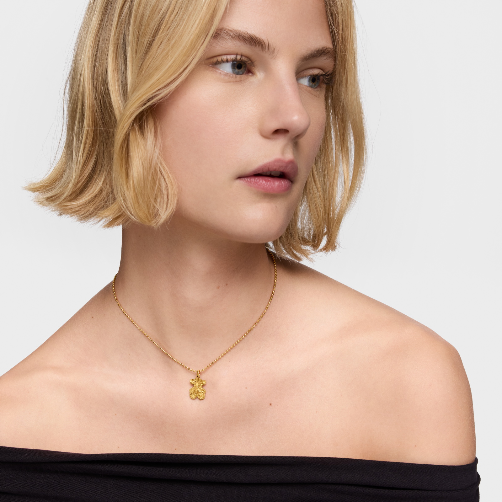 DIJE PLATA BAÑO ORO 18KT OSO - 5