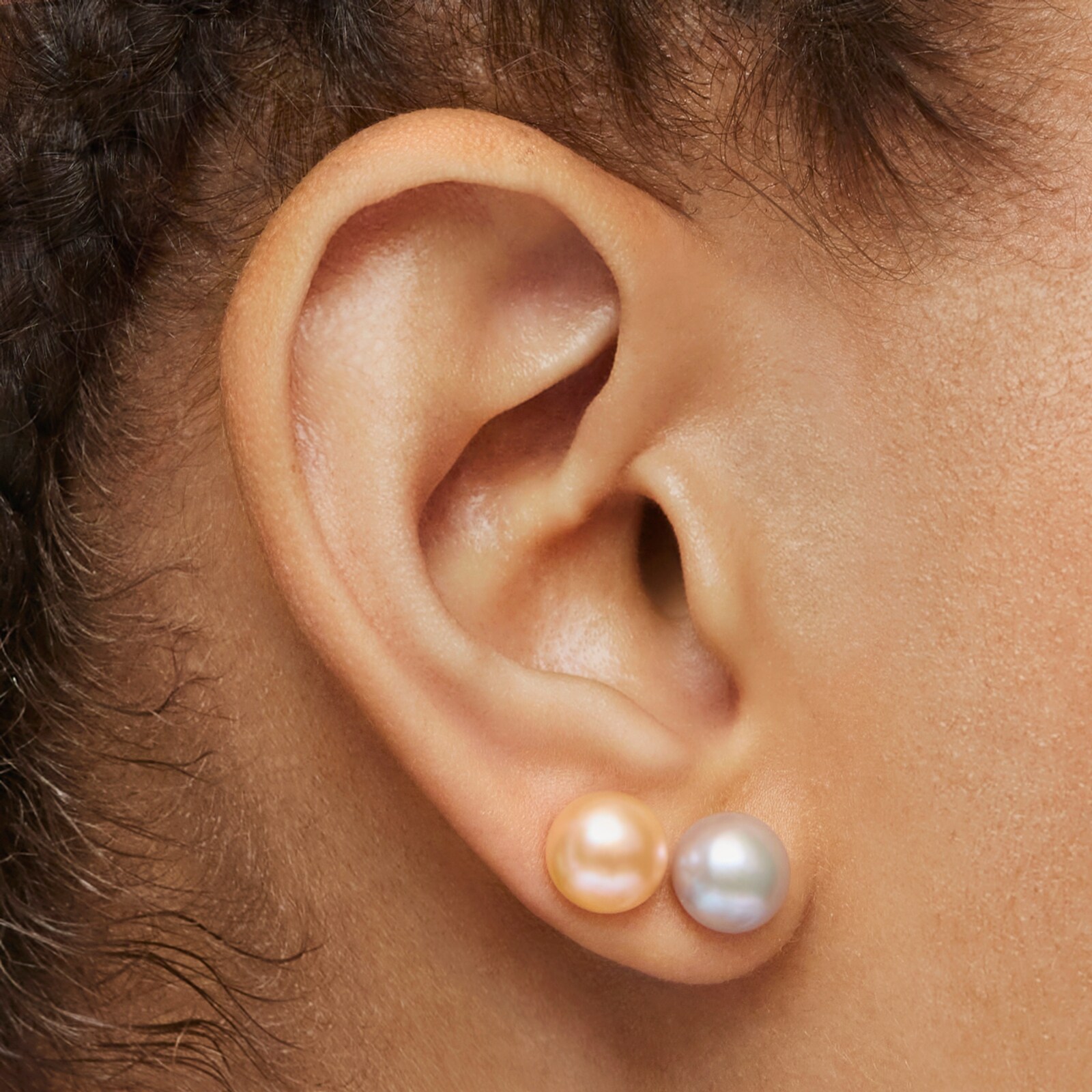 PACK 4 ARETES PLATA PERLA - 7
