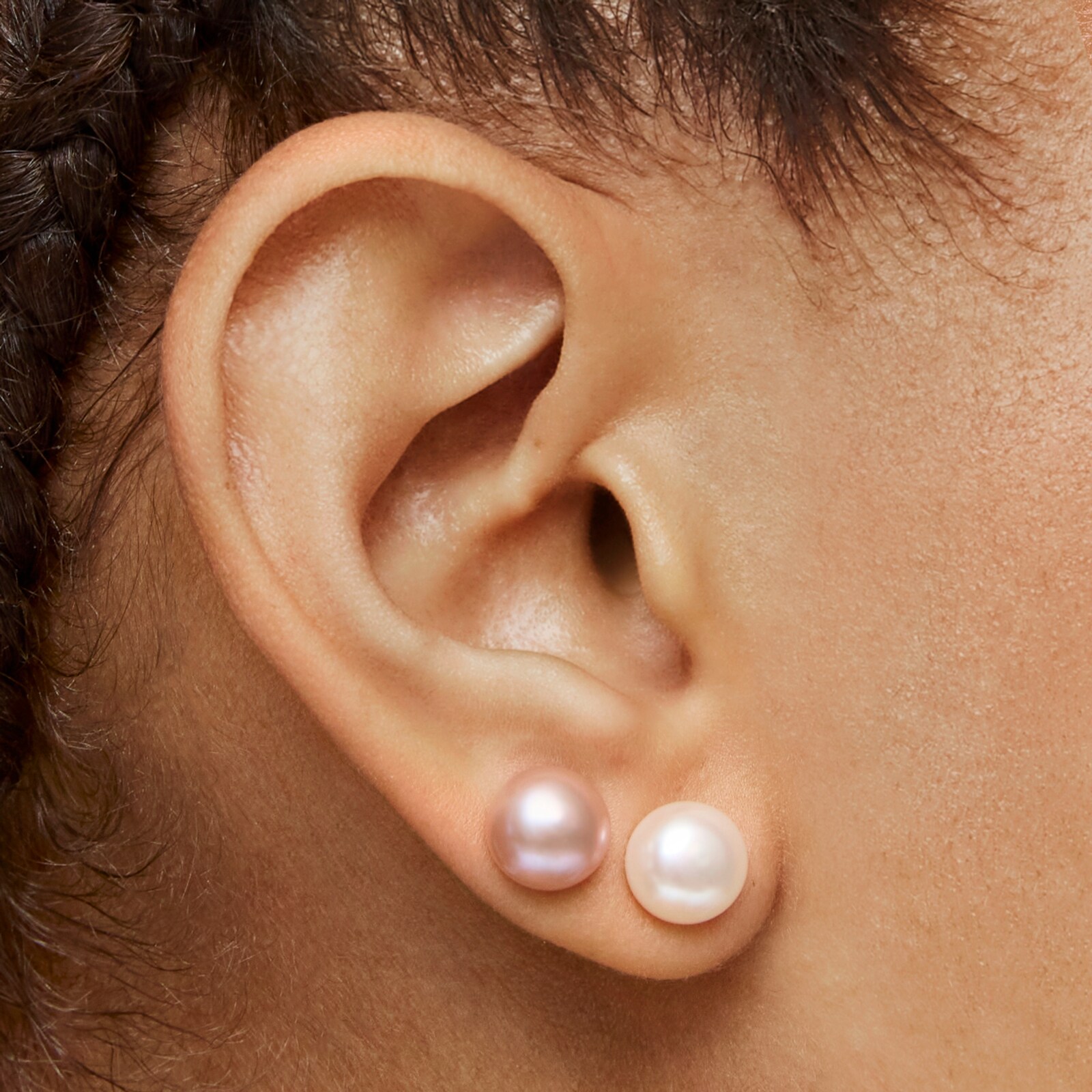 PACK 4 ARETES PLATA PERLA - 8